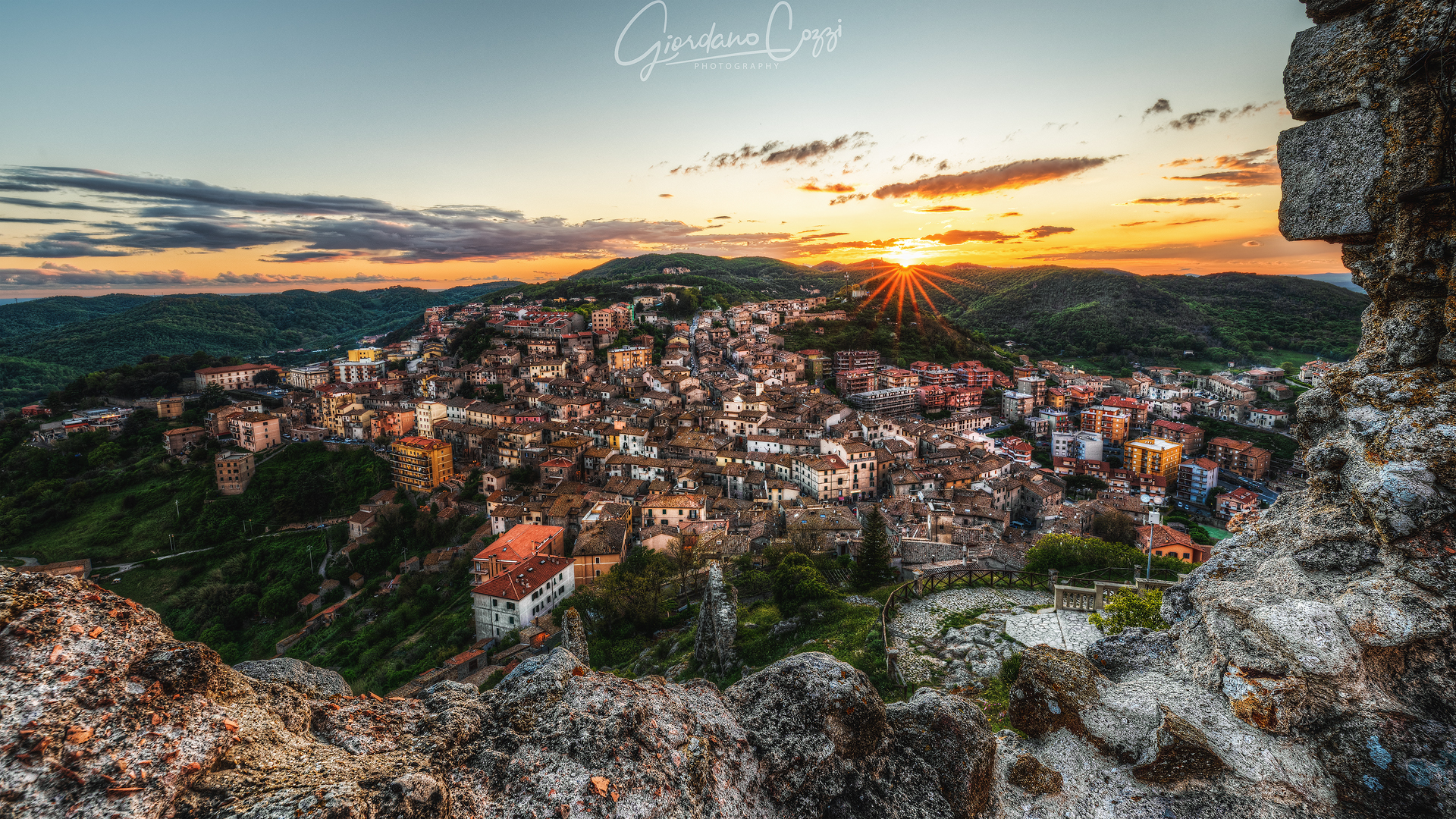 The warmth of the sunset