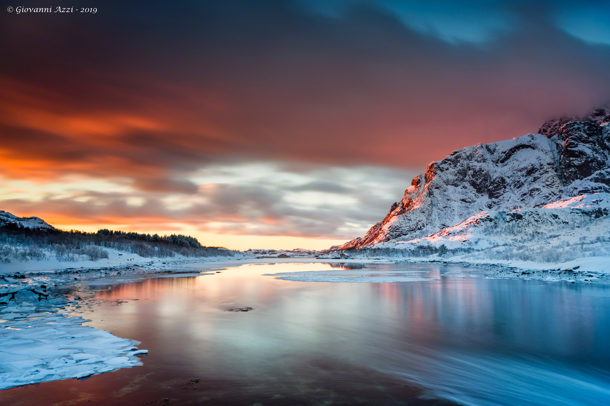 Hot and cold sunrise