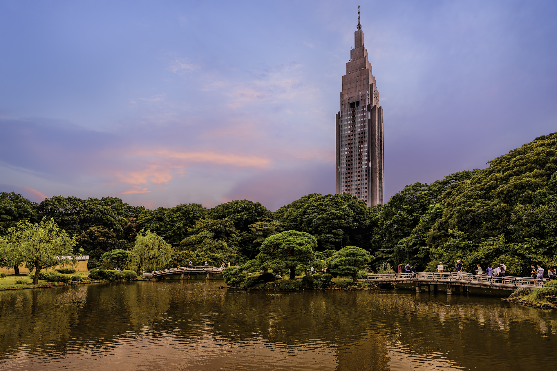 Shinjuku Gyoen Tramonto