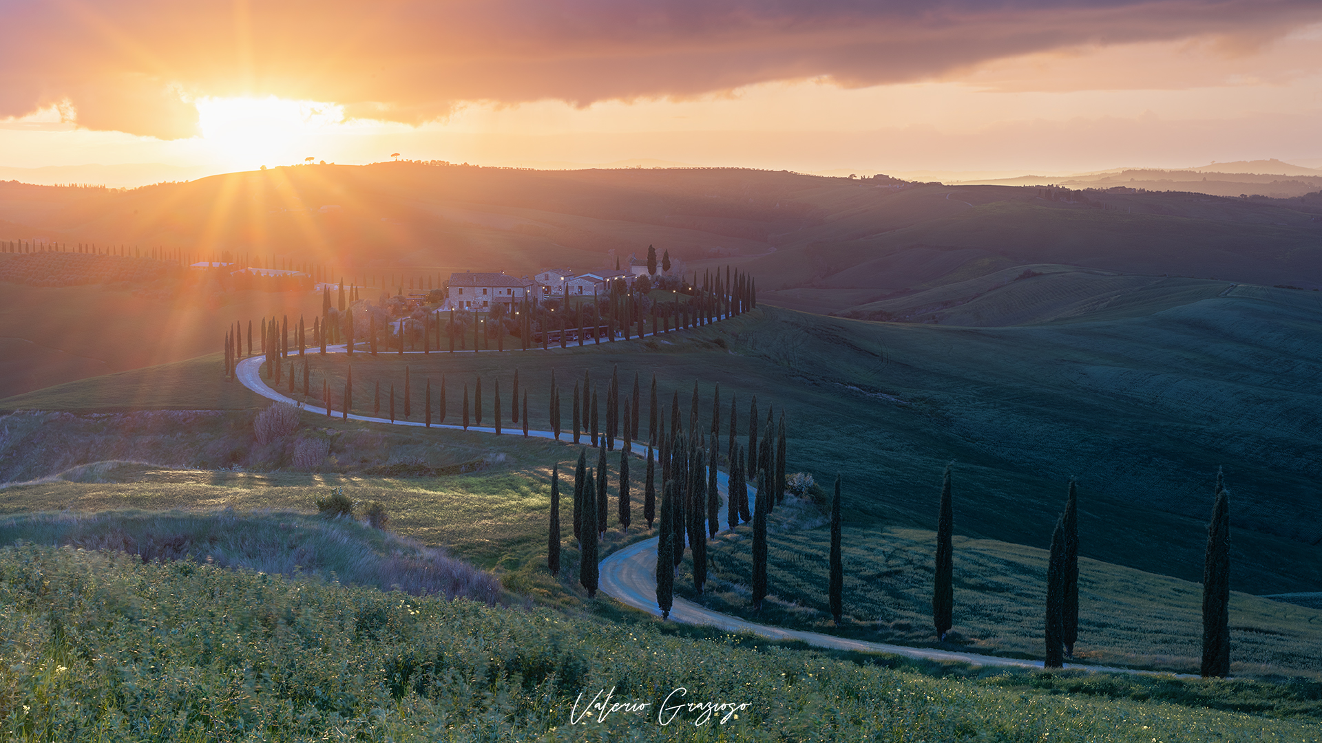 Tramonto al Podere Baccoleno