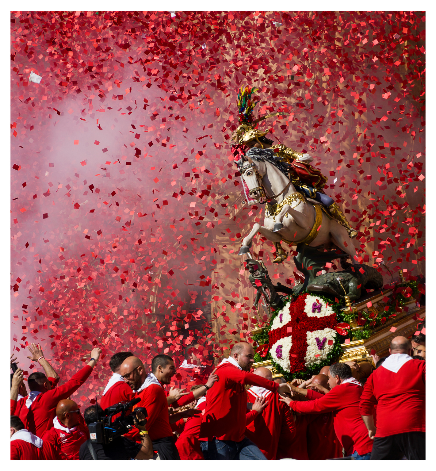 The bearers of St. George.... Faith and Folklore