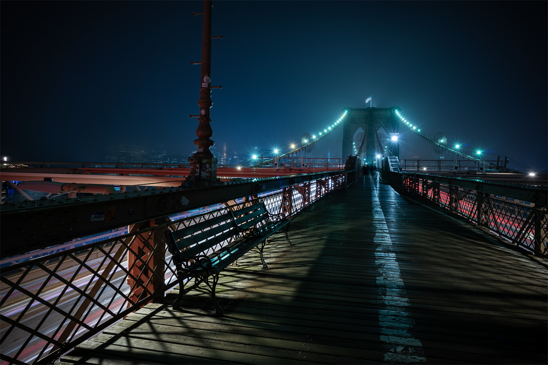 The bench on the bridge