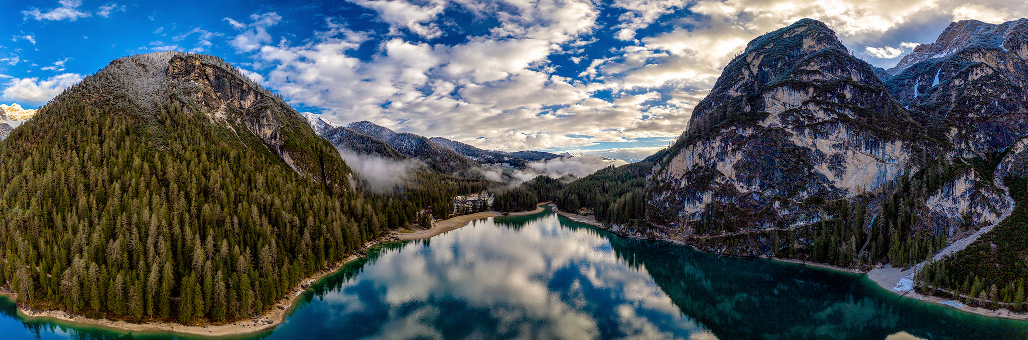 Lago di Braies Panorama Shot