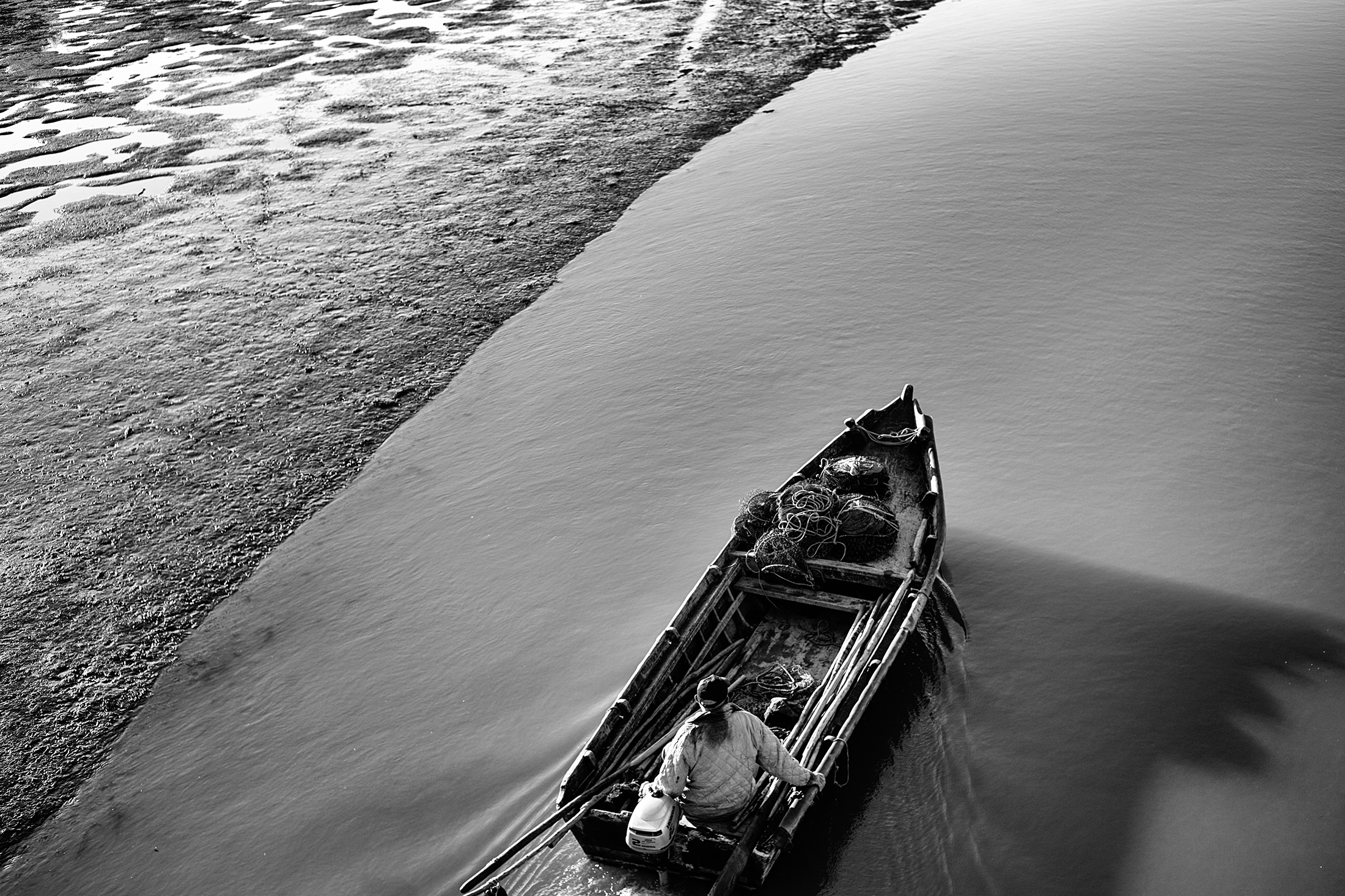 The boatman on the Delta.