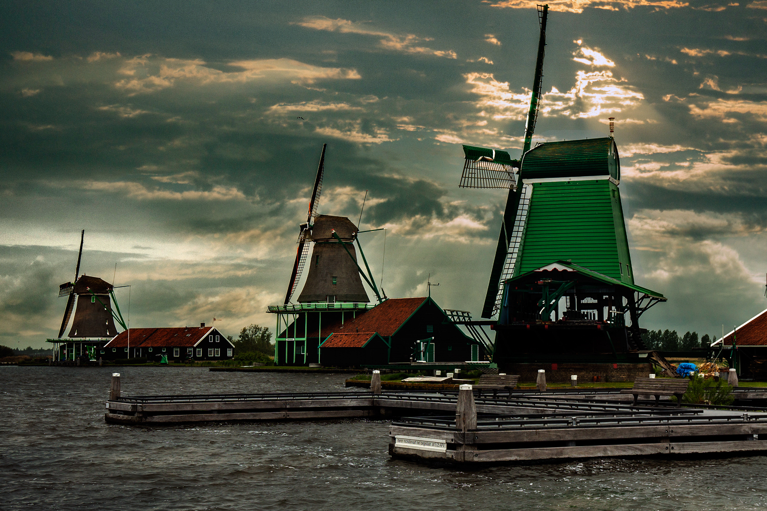 Tramonto a Zaanse Schans