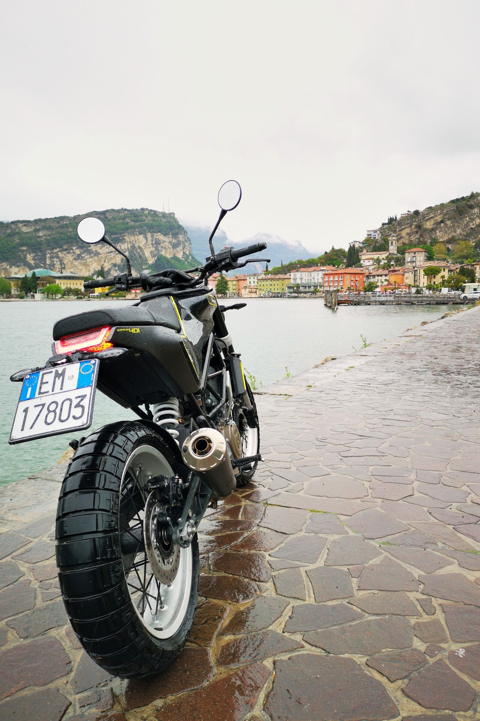Motorbike ride on Lake Garda.