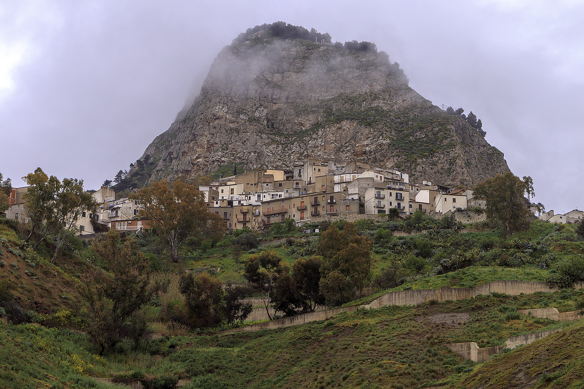 Sutera on the slopes of Monte San Paolino