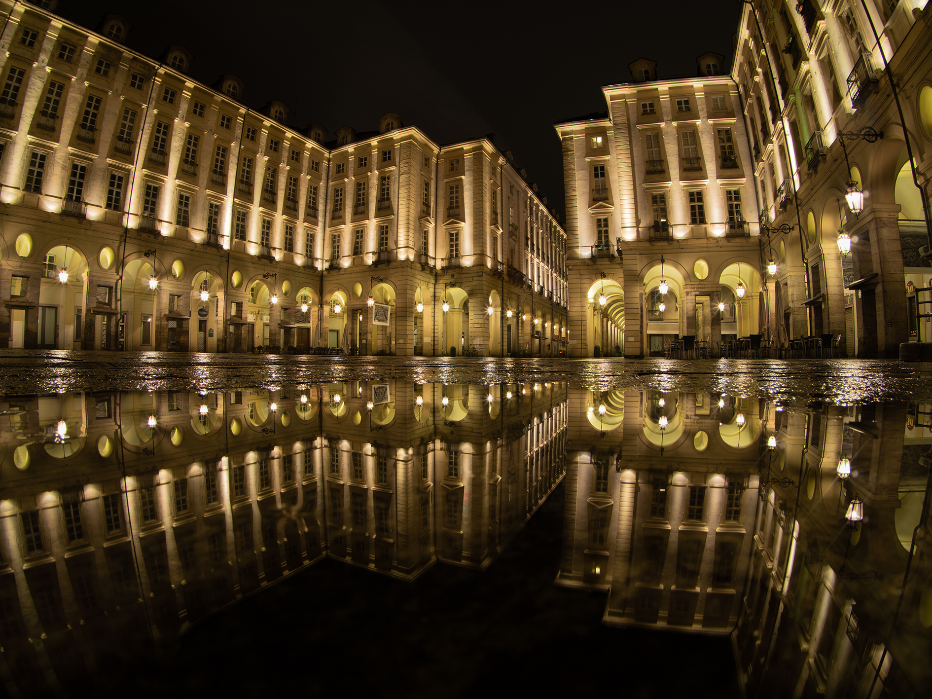 City Palace Square in fisheye version