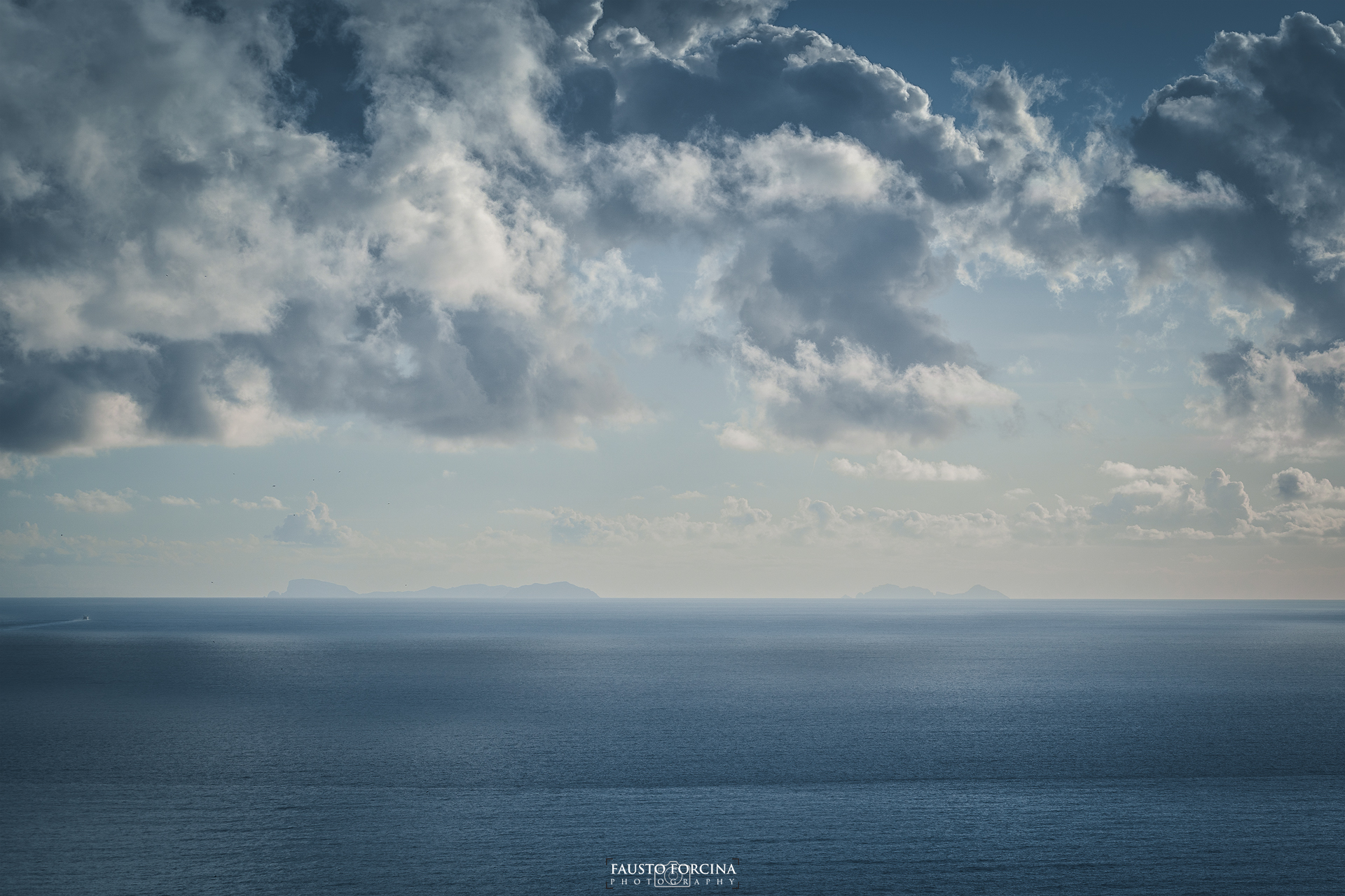 Ponza e Palmarola viste da Gaeta