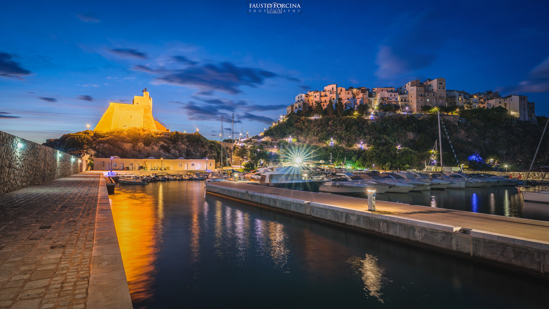 Ora blu dal porto di Sperlonga