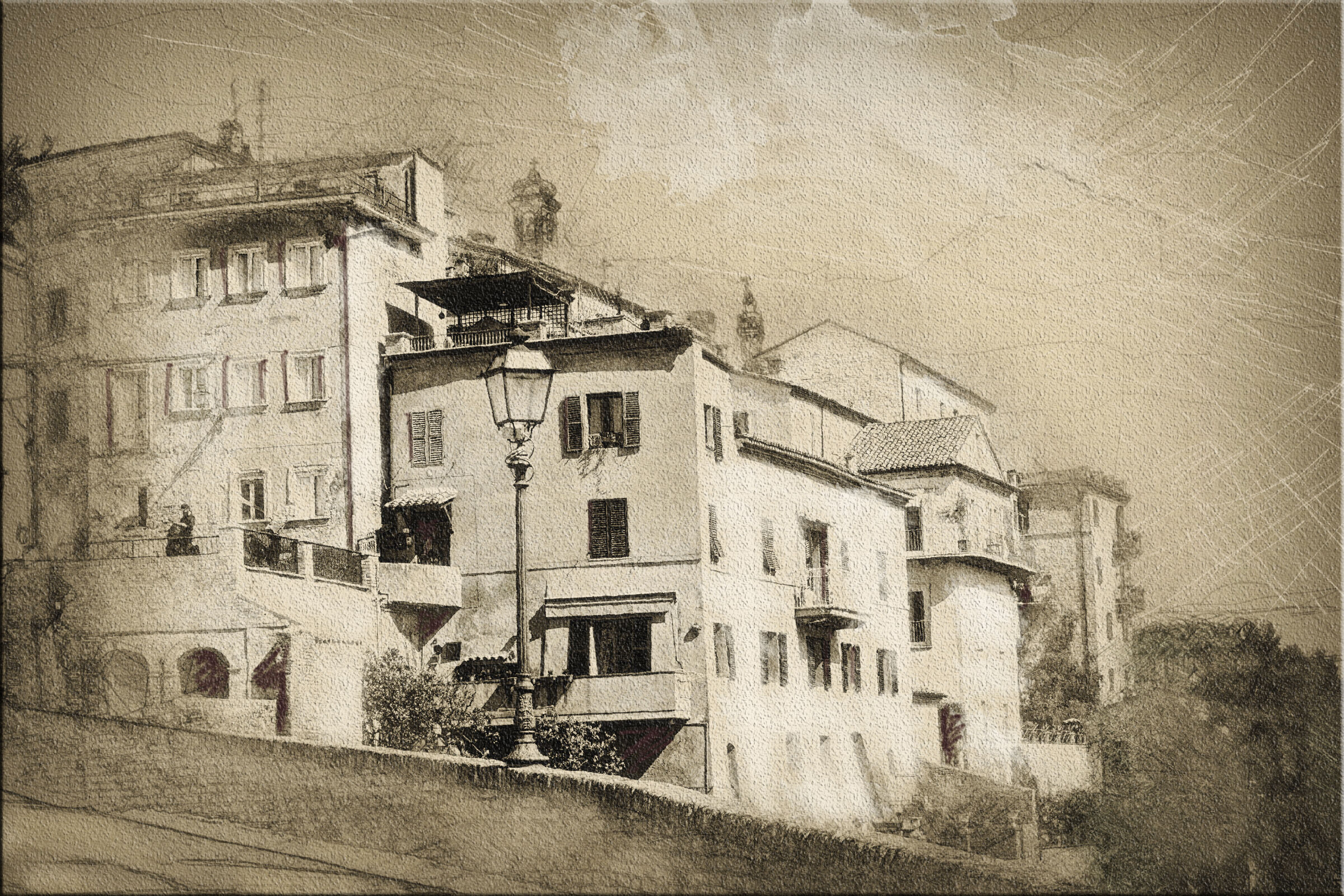 Landscape Photopittura