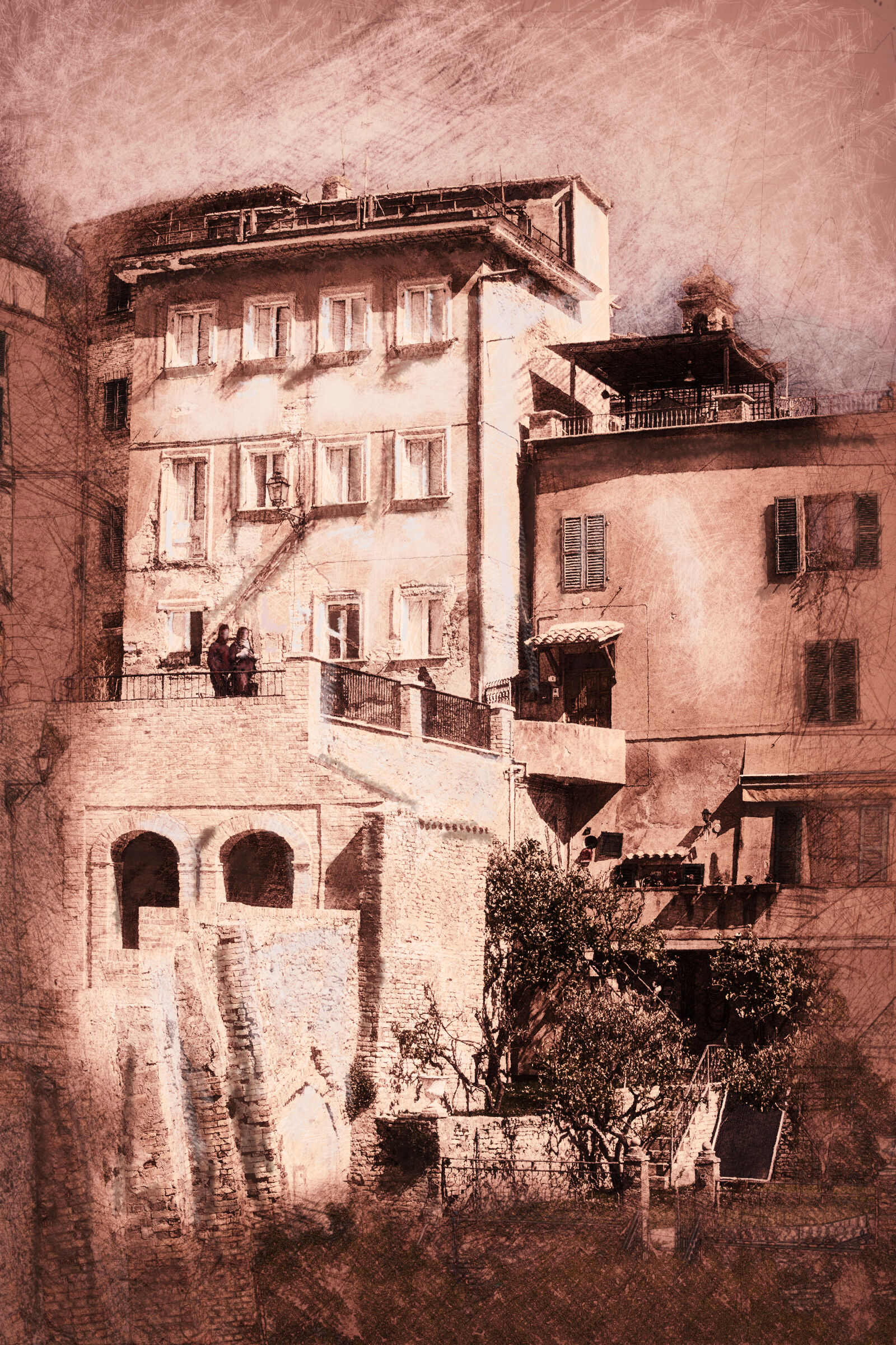 Landscape Photopittura