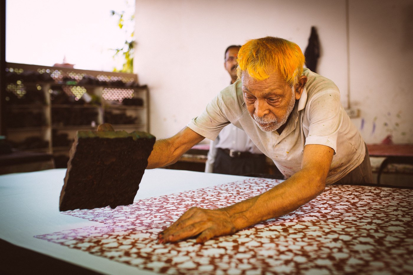 Print on "Indian style" fabric