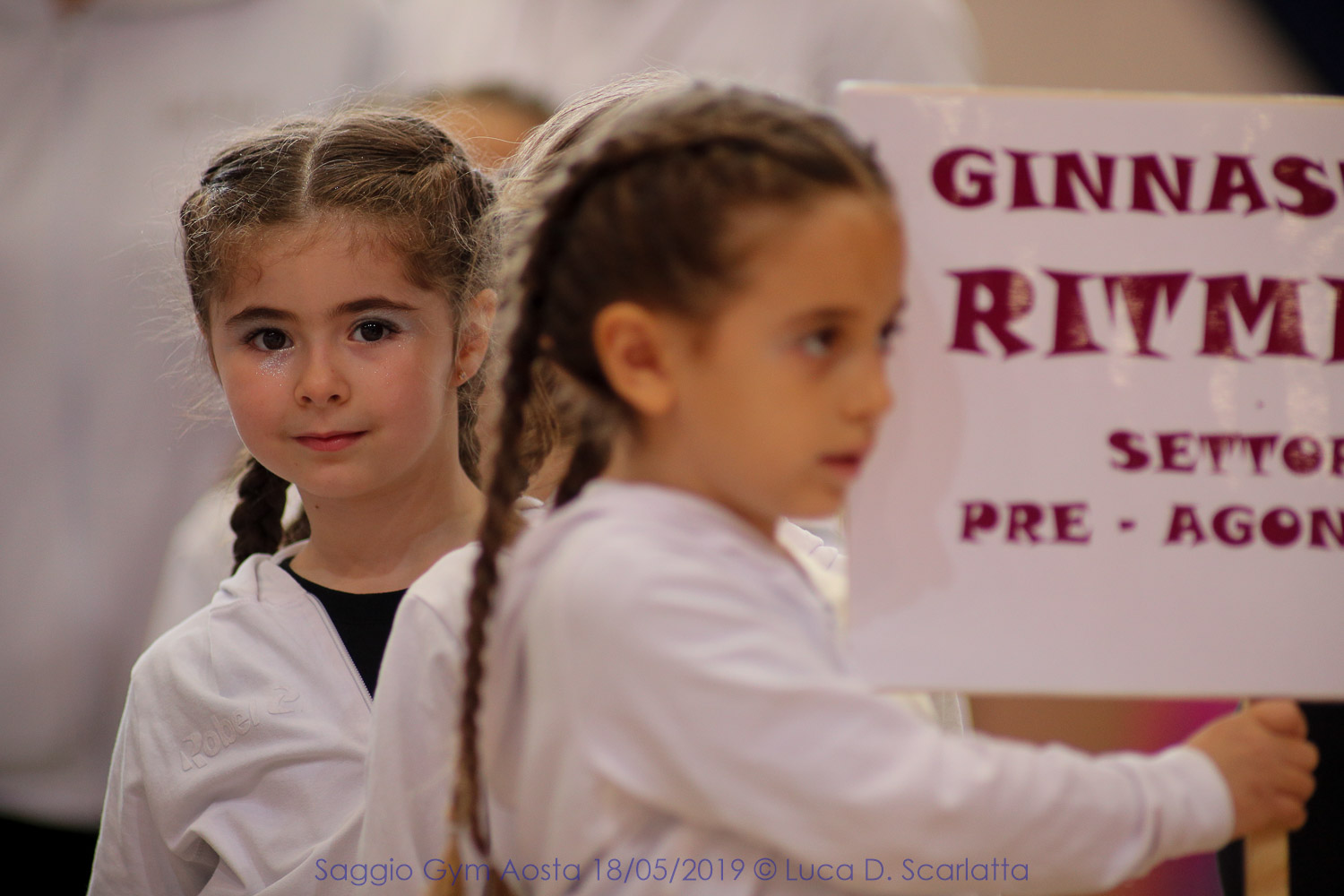 la mia puffa sfila al 1° saggio di ginnastica ritmica