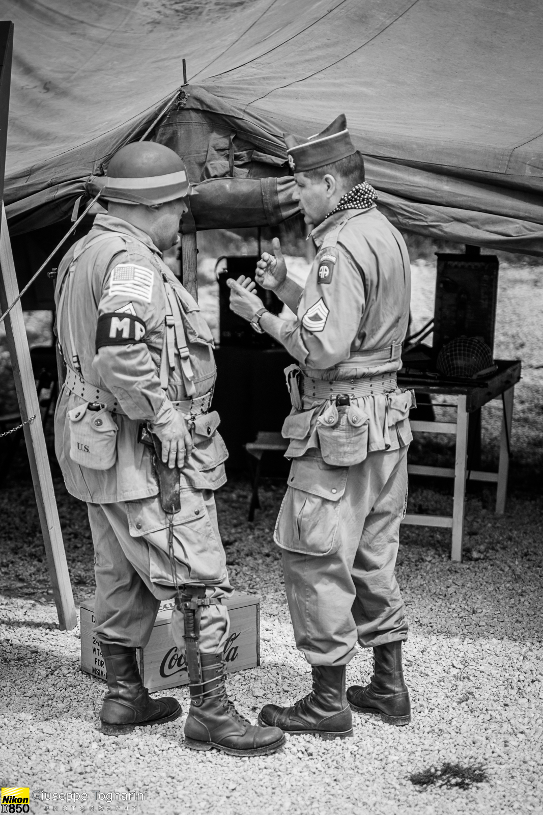 Two talk between comrades