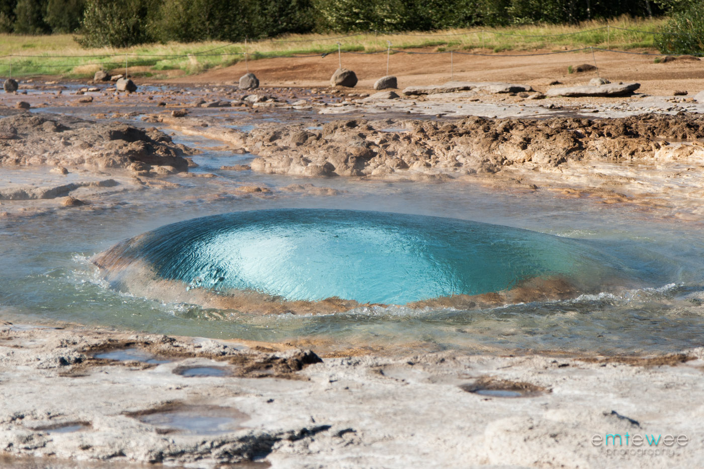 Strokkur About to Erupt