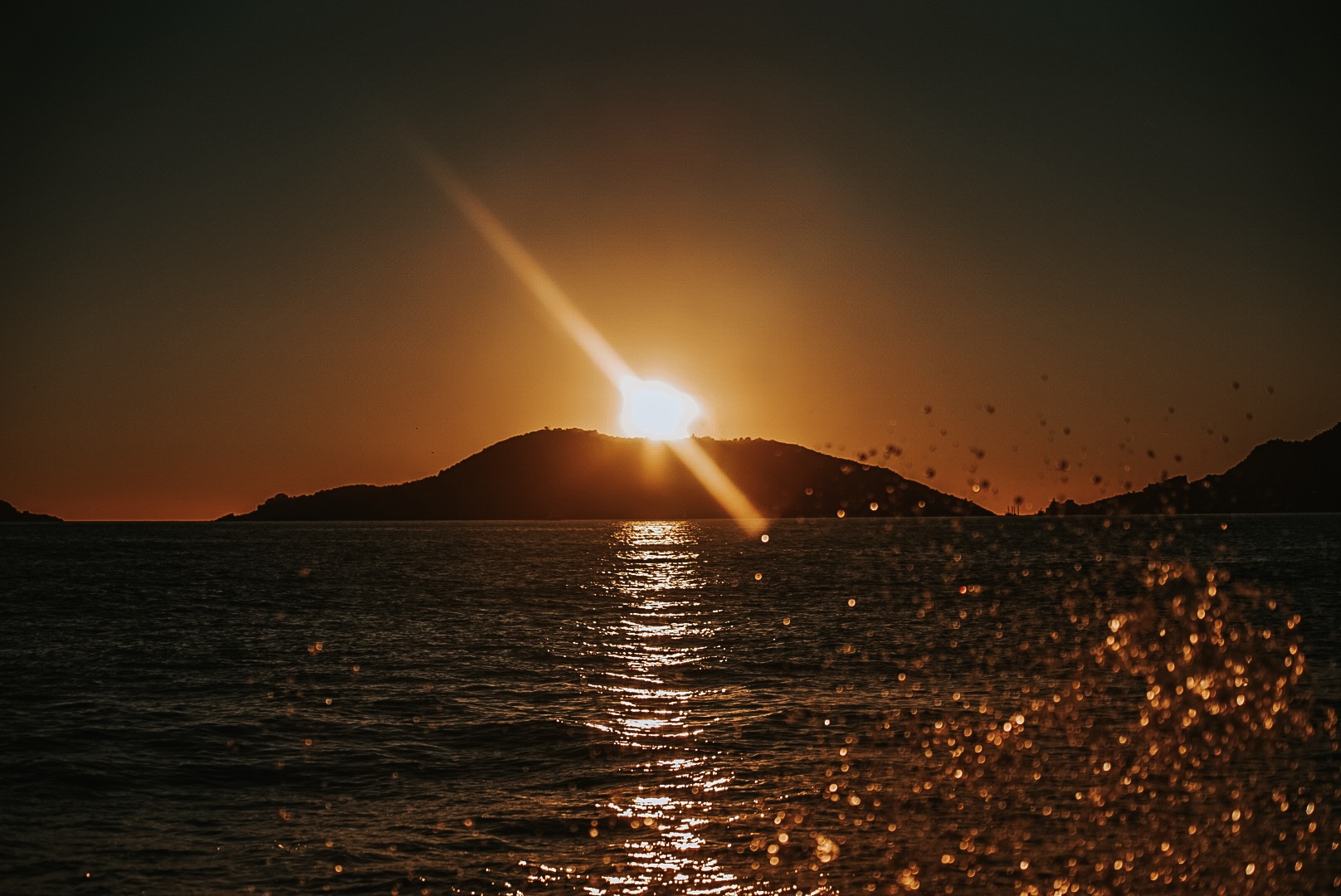 The sunset in Lerici