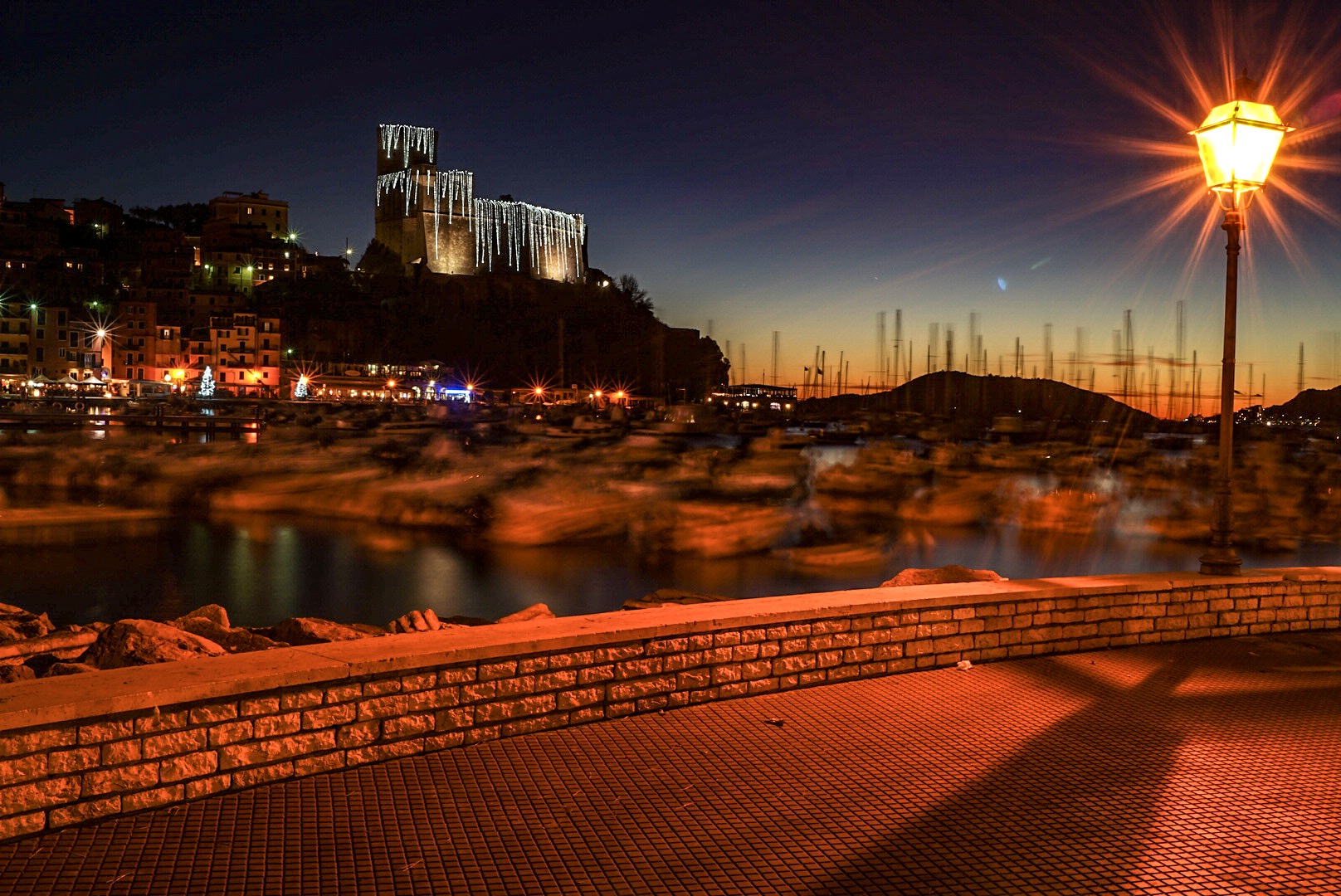 The castle of Lerici at the Calar Del Sole