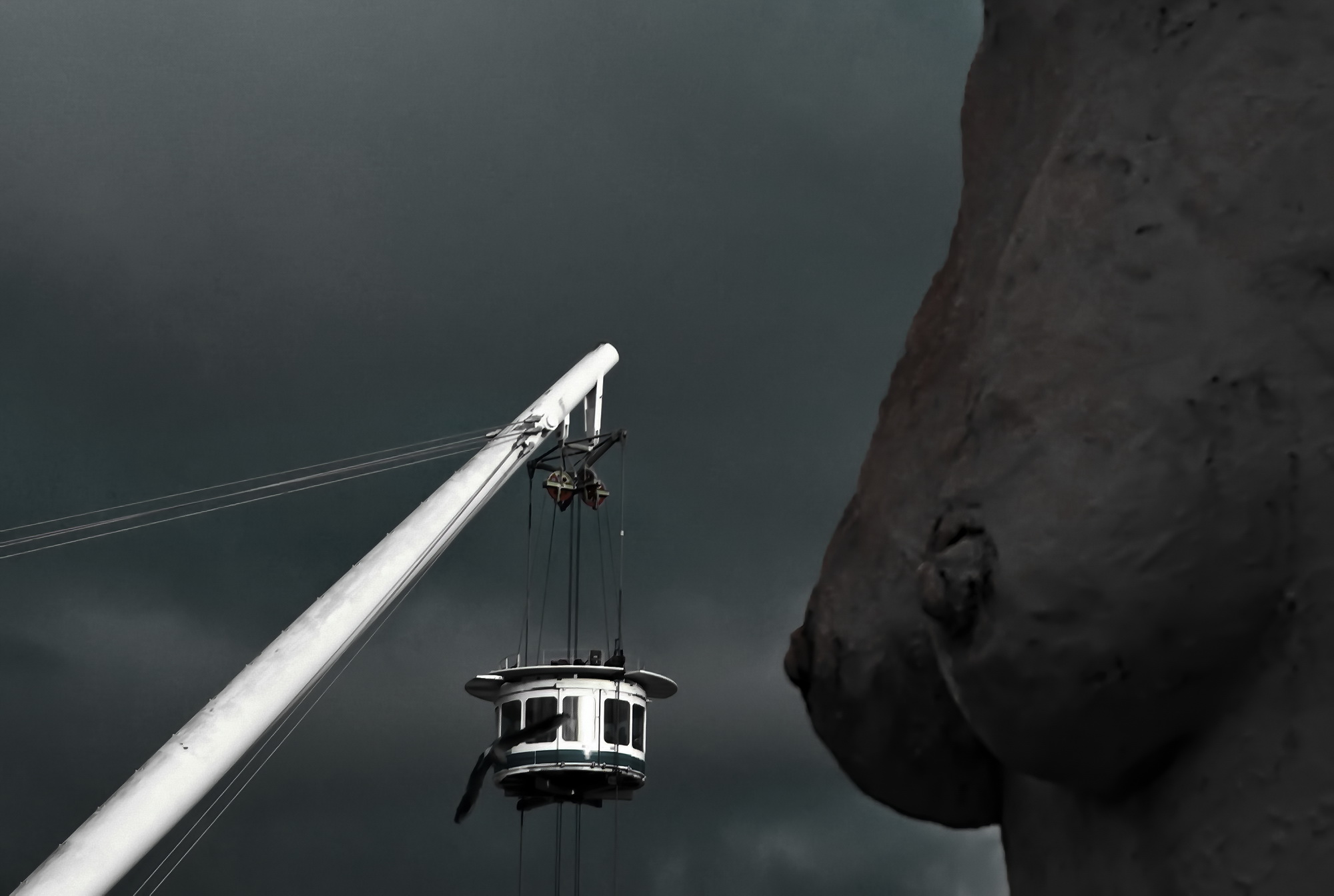 Between heaven and...