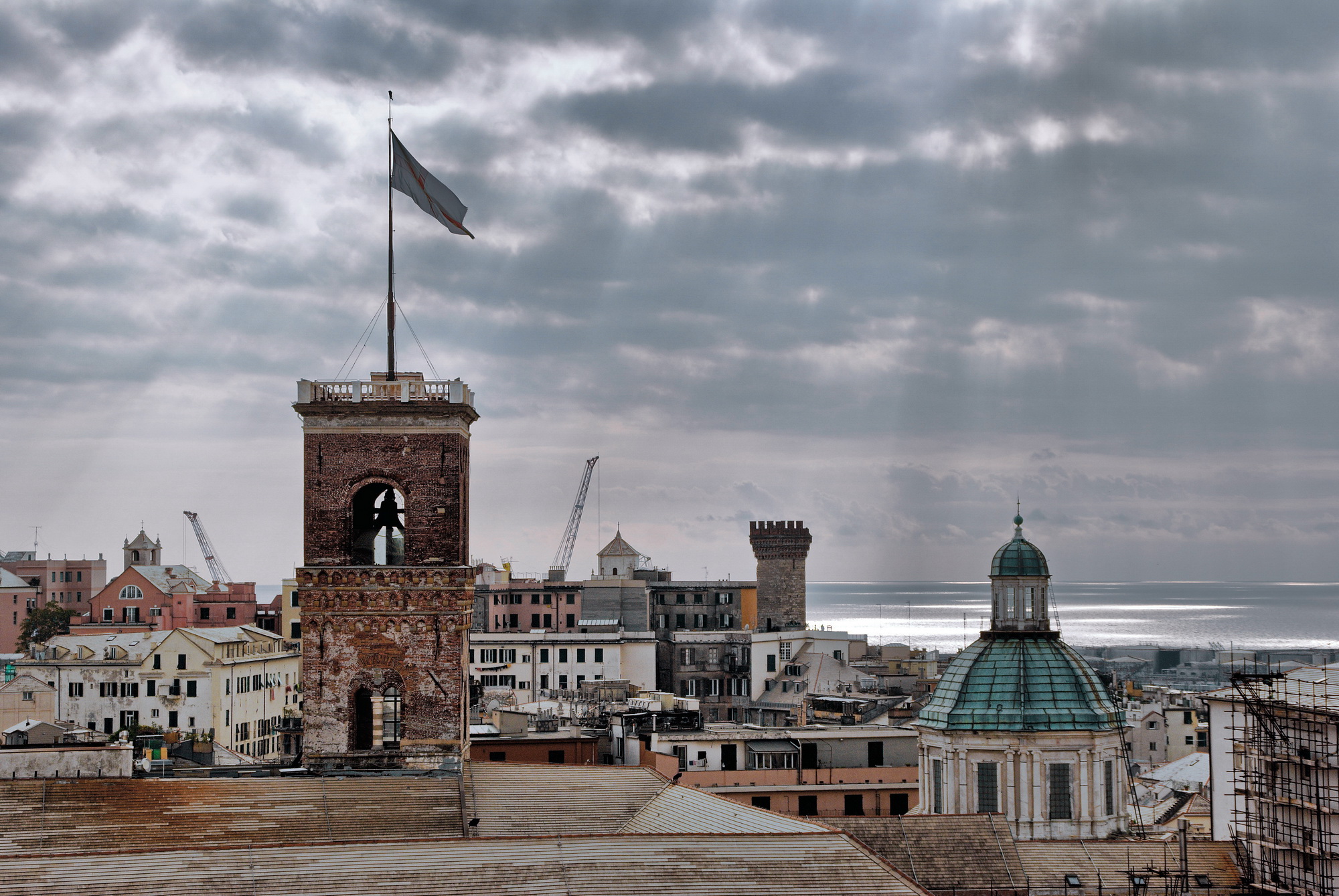A panorama of Genoa