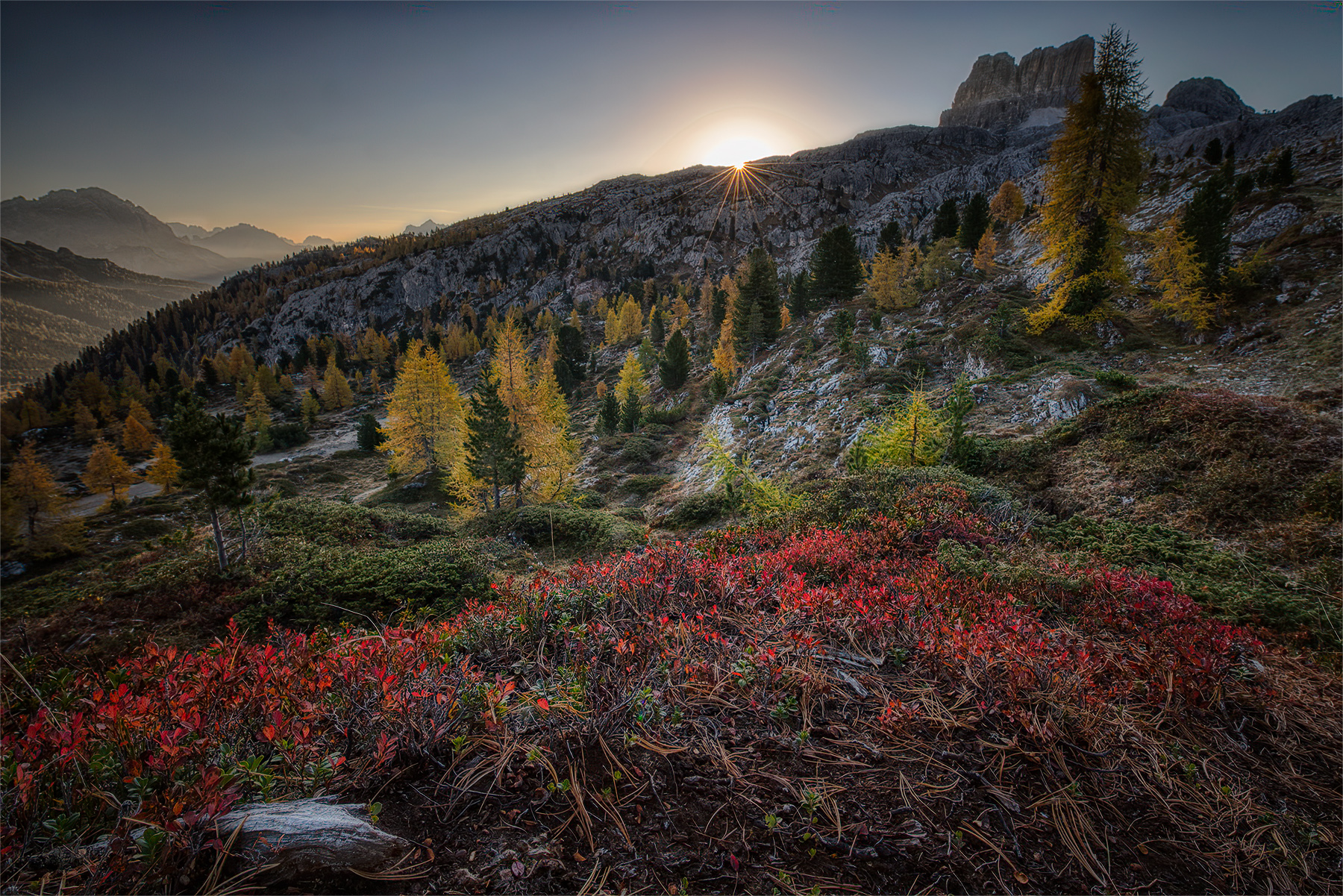 Autumn at Falzarego Pass