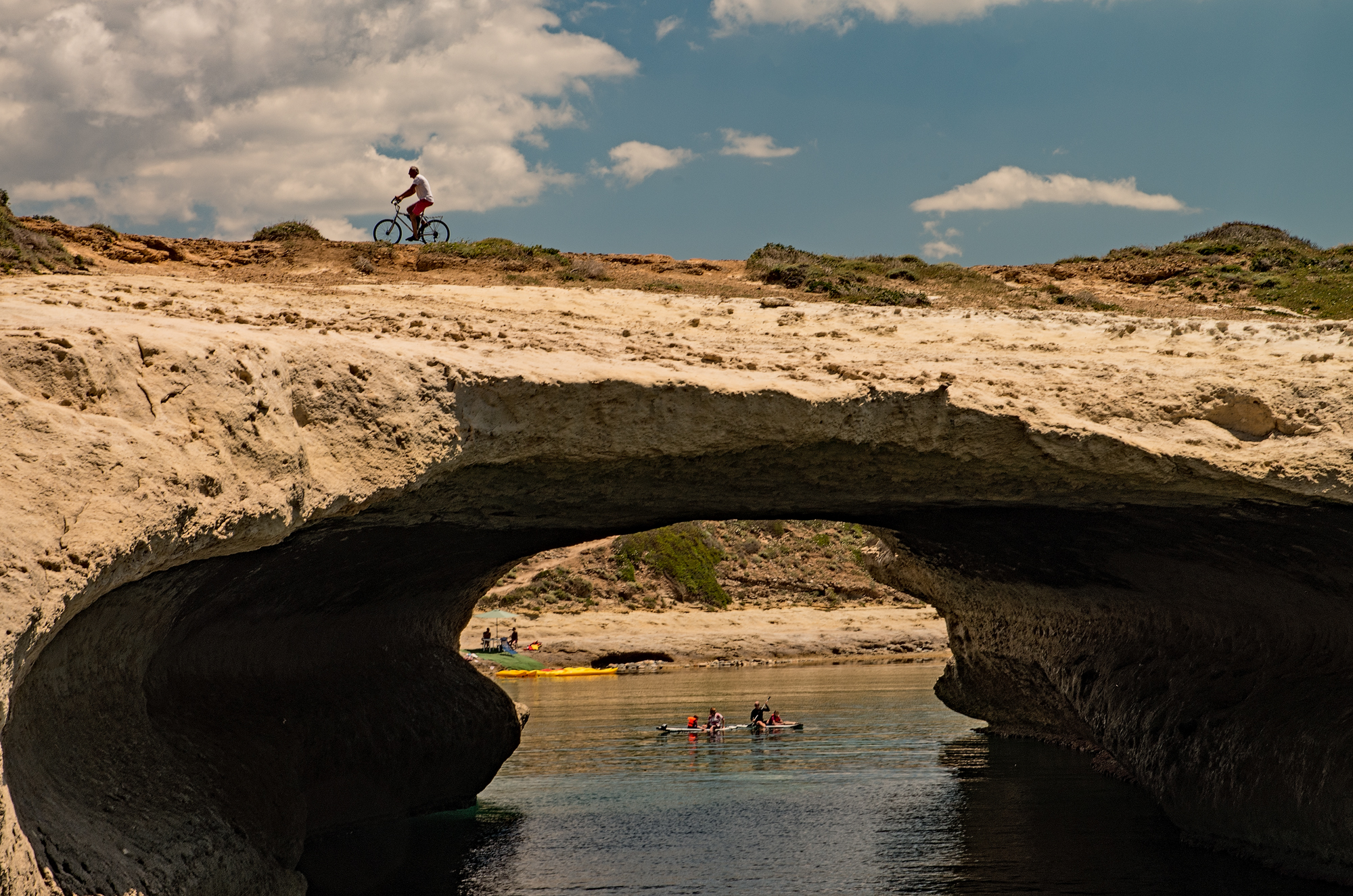 Pedalando e pagaiando