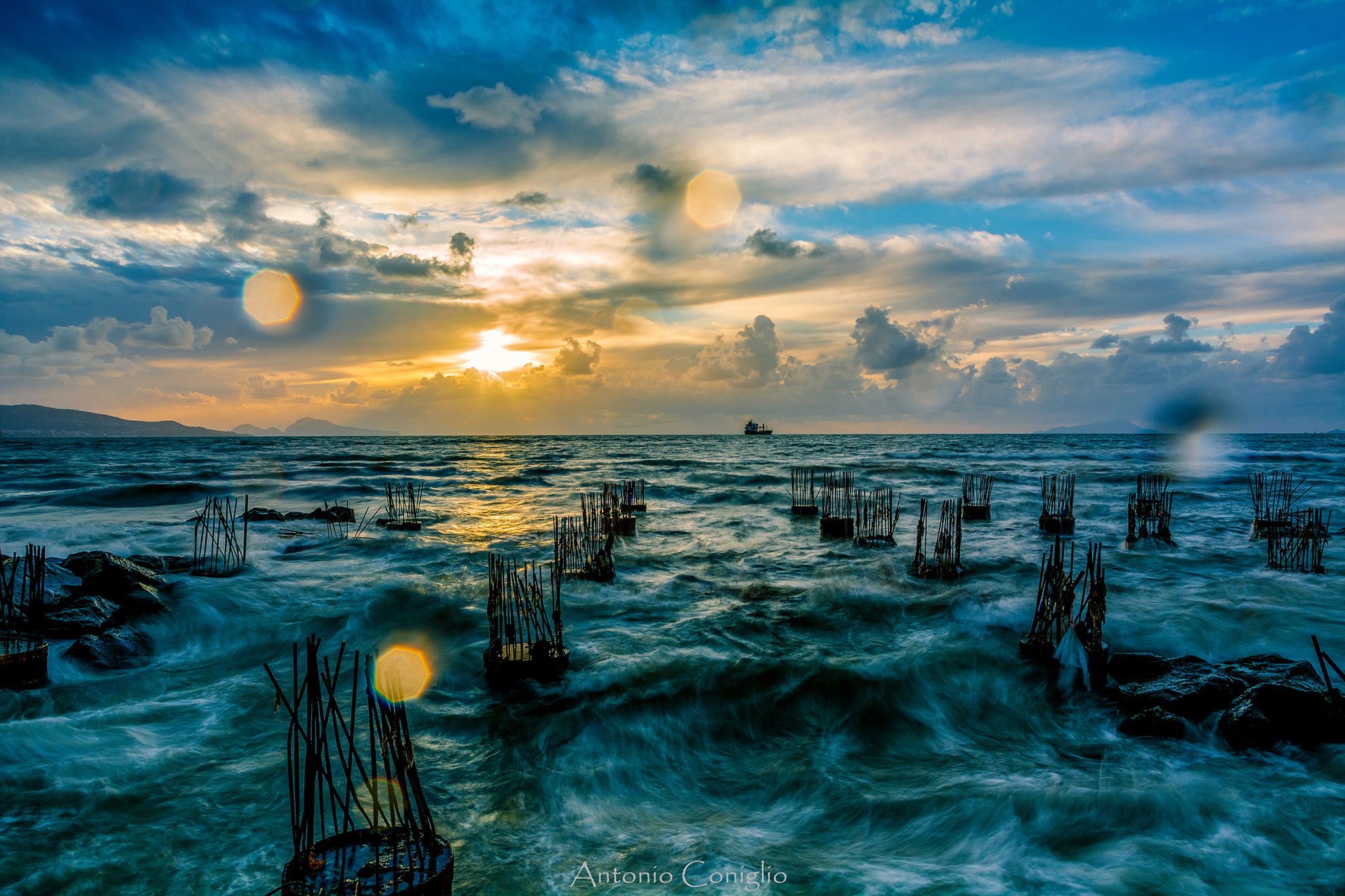 Torre Annunziata at sunset