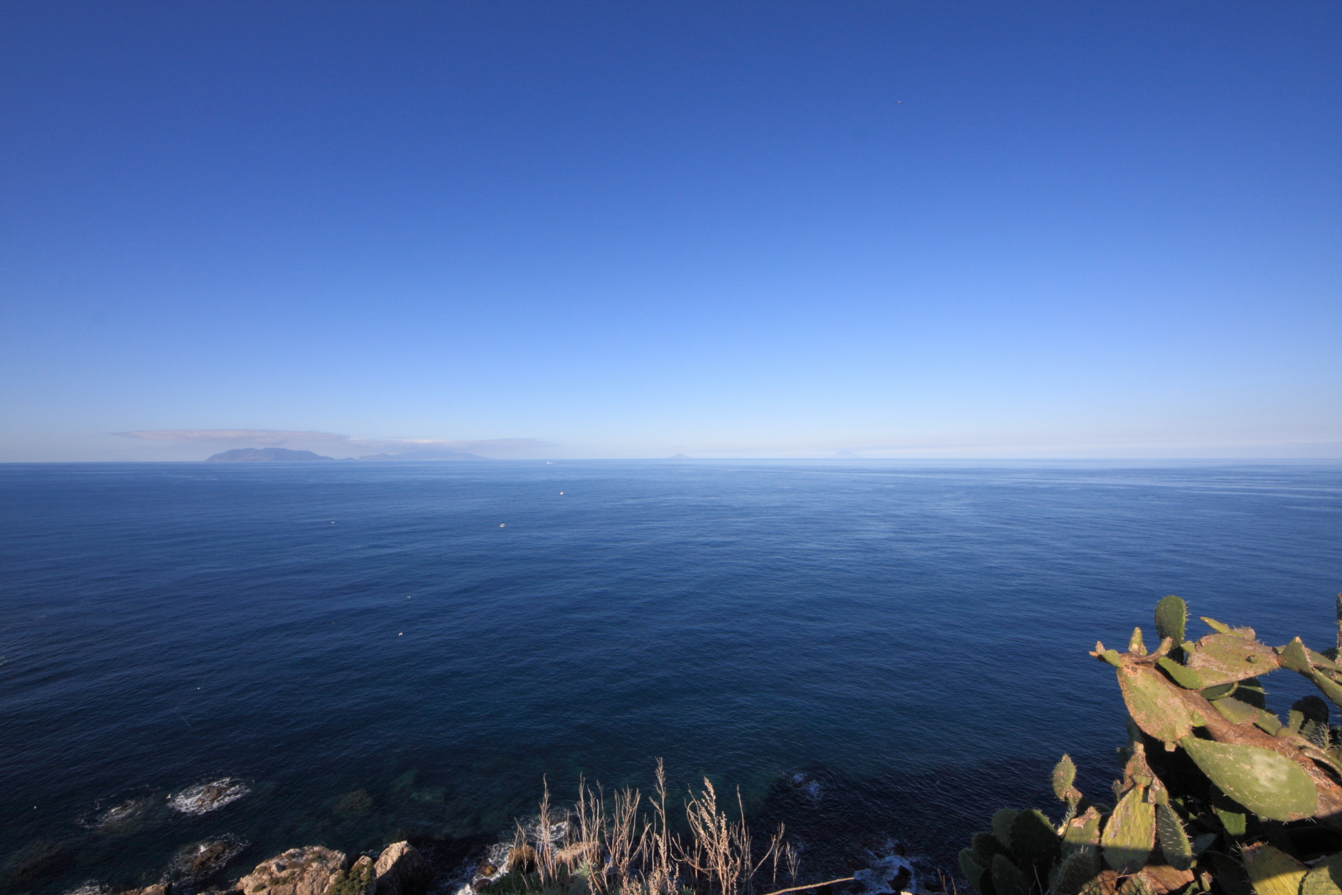 the Aeolian views from Capo Milazzo
