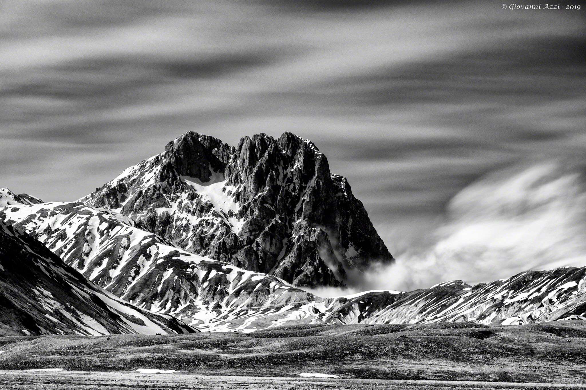 Movimento sul Gran Sasso (Black and White version)