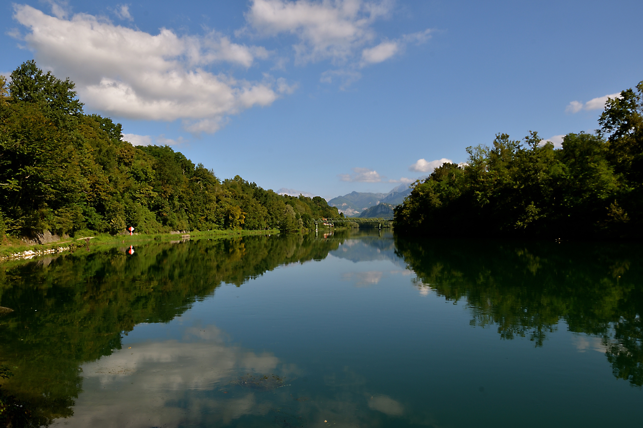 The banks of the river Adda