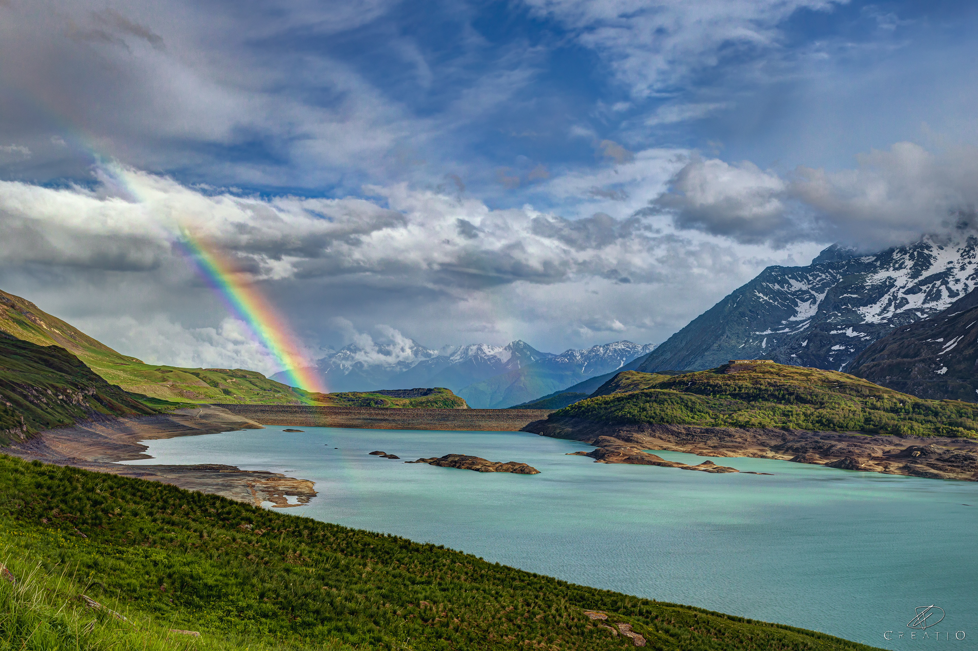 Doppio arcobaleno sul Lago di Moncenisio