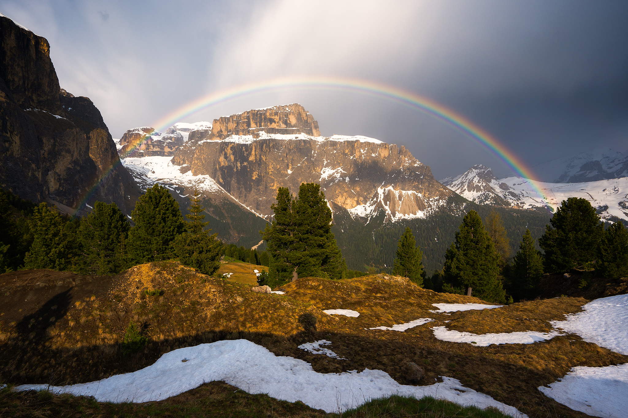 Step Saddle - Pordoi ... My first Rainbow!!!!!!
