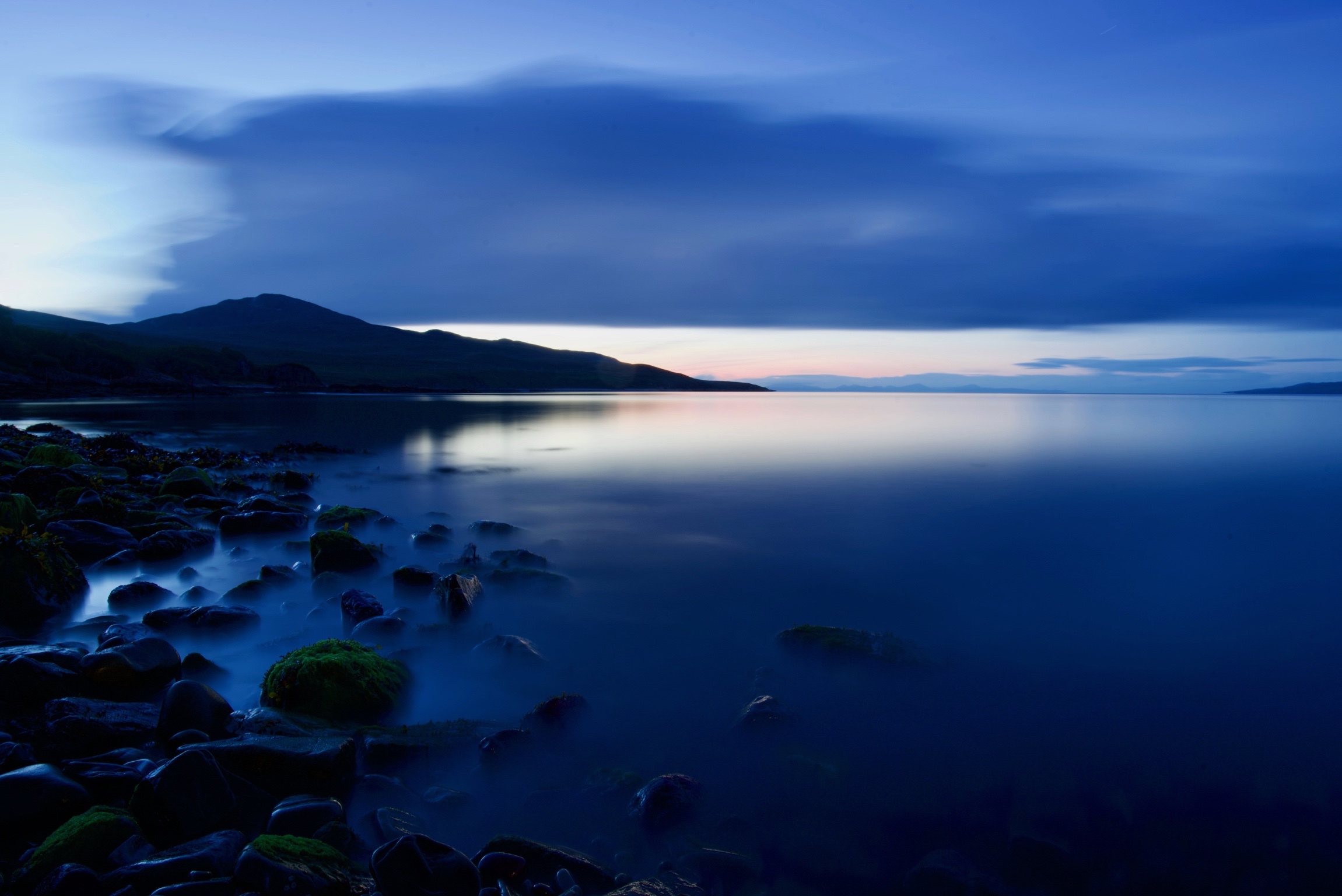 Bruichladdich Bay, blue hour