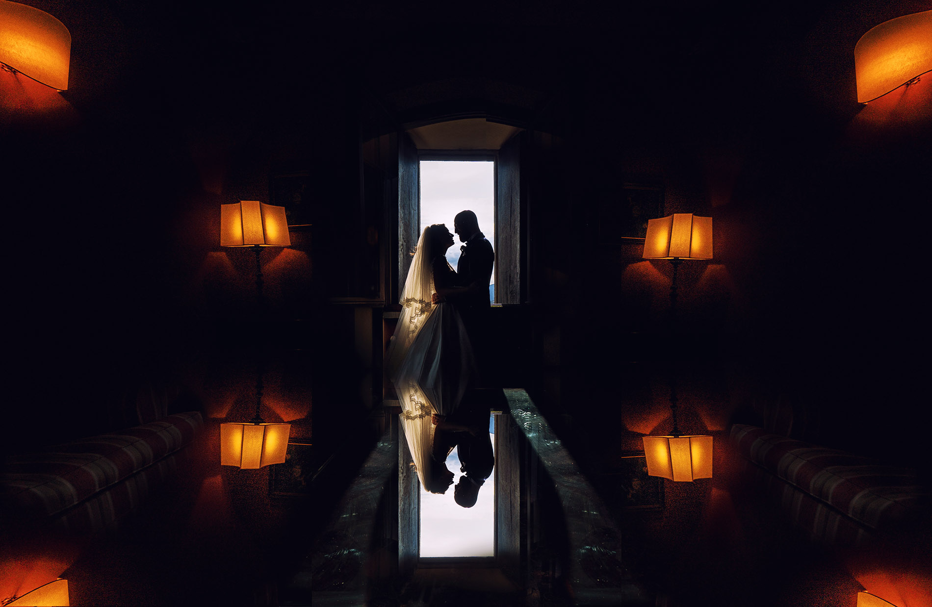 coppia alla finestra - castello di Rossino