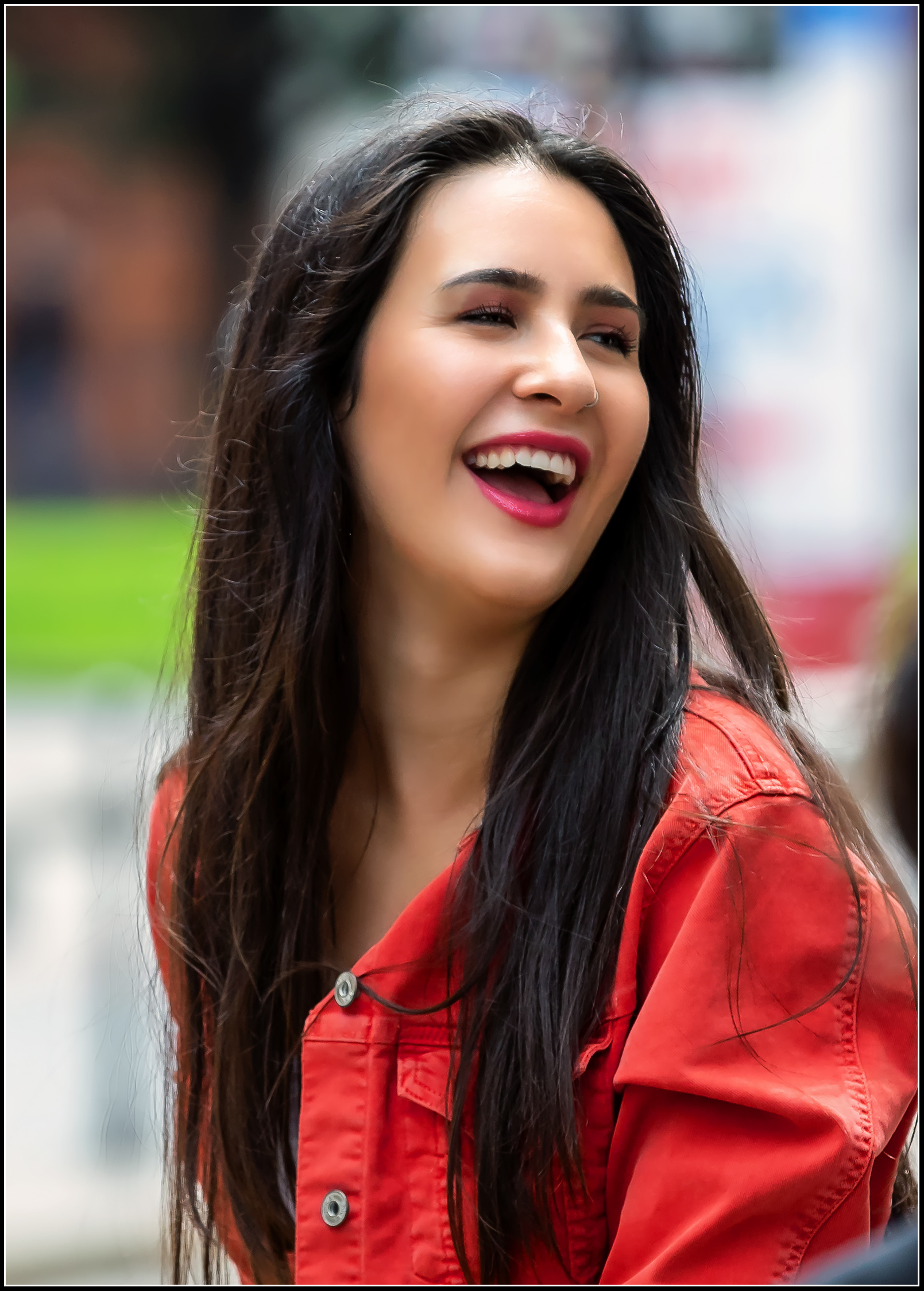 Sorriso di gioia e spensieratezza