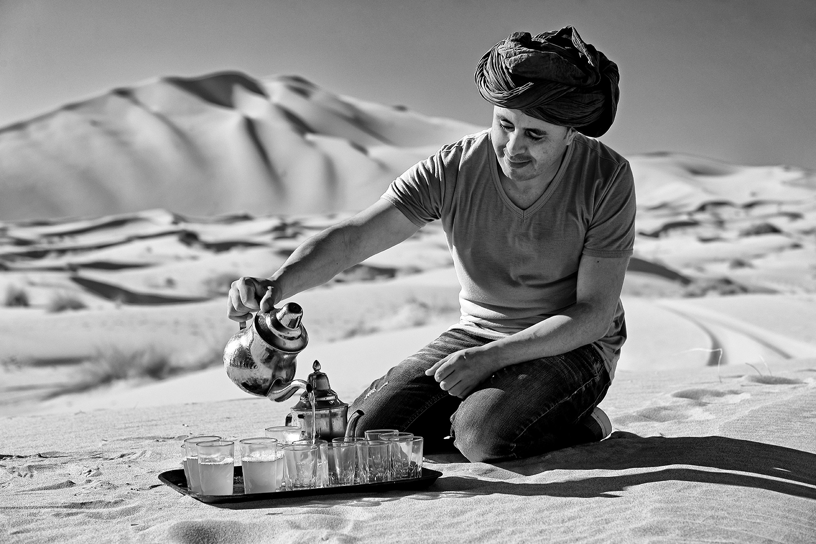 Erg Chebbi - tè nel deserto