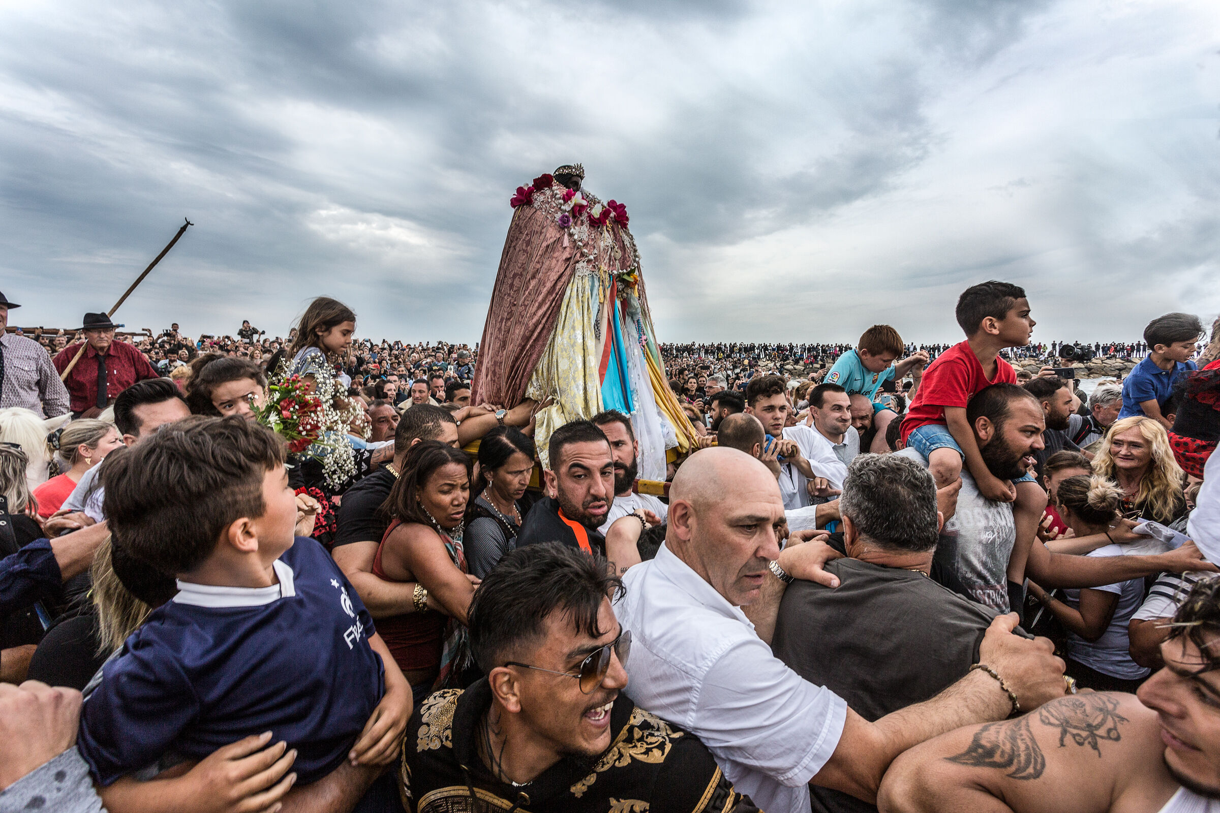 Sara the Black at sea, Saintes-Maries, Camargue