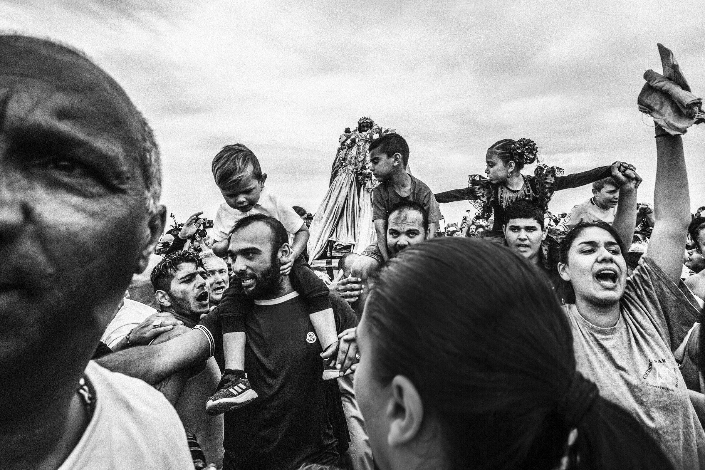 Sara the Black at sea, Saines-Maries, Camargue
