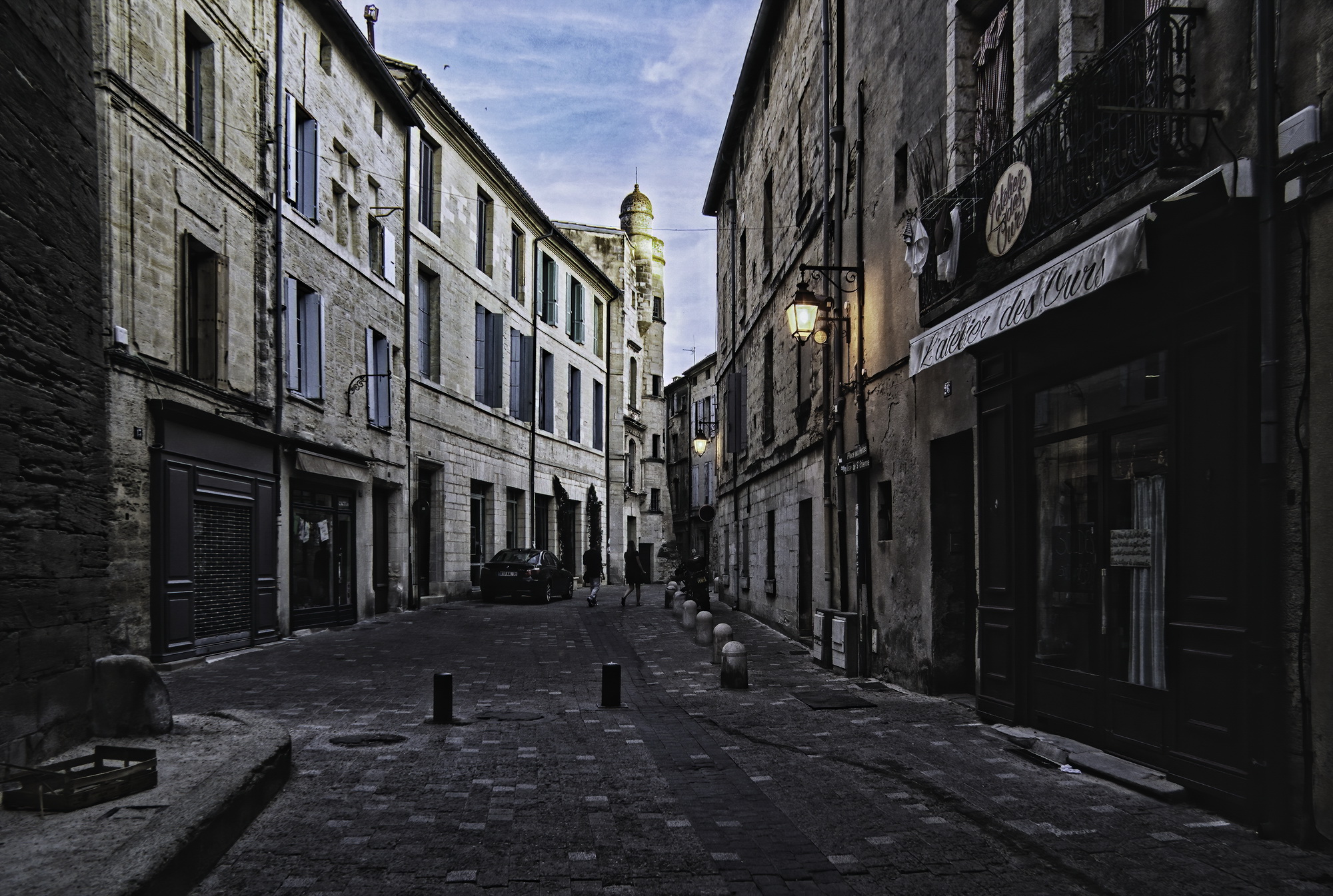 Late afternoon in Uzes, France
