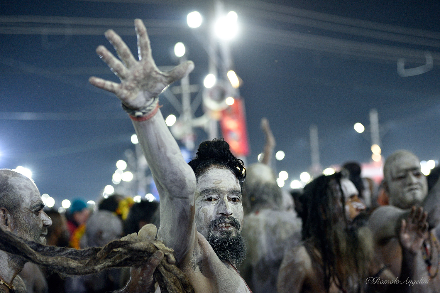 Naga Sadhu. India Allahabad , Kumbh Apple 2019