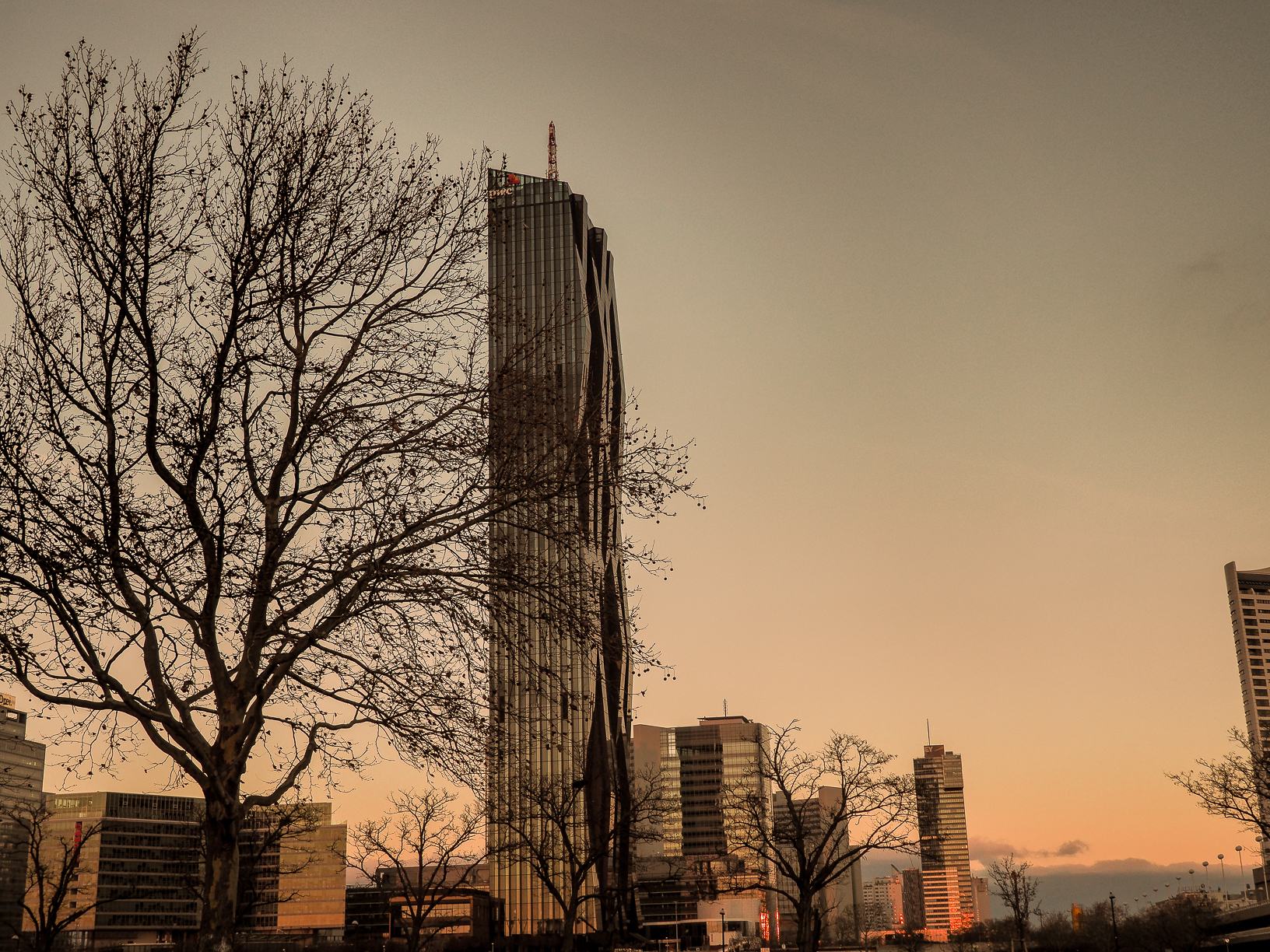 Sunset over the Danube