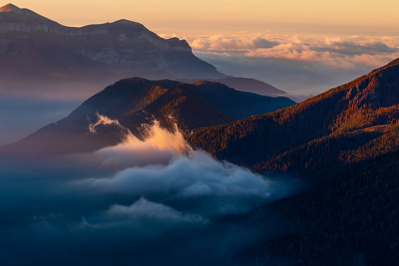 Mattino nel Gruppo delle Pale di S.Martino