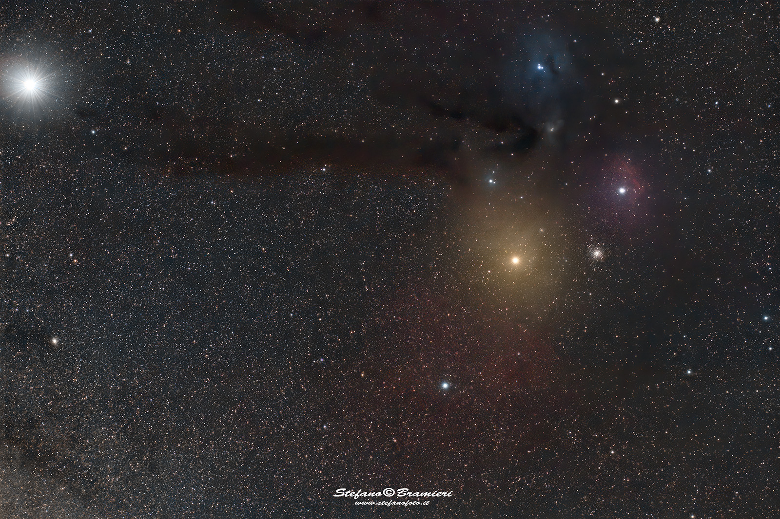 Antares e Ophiuchi con Giove