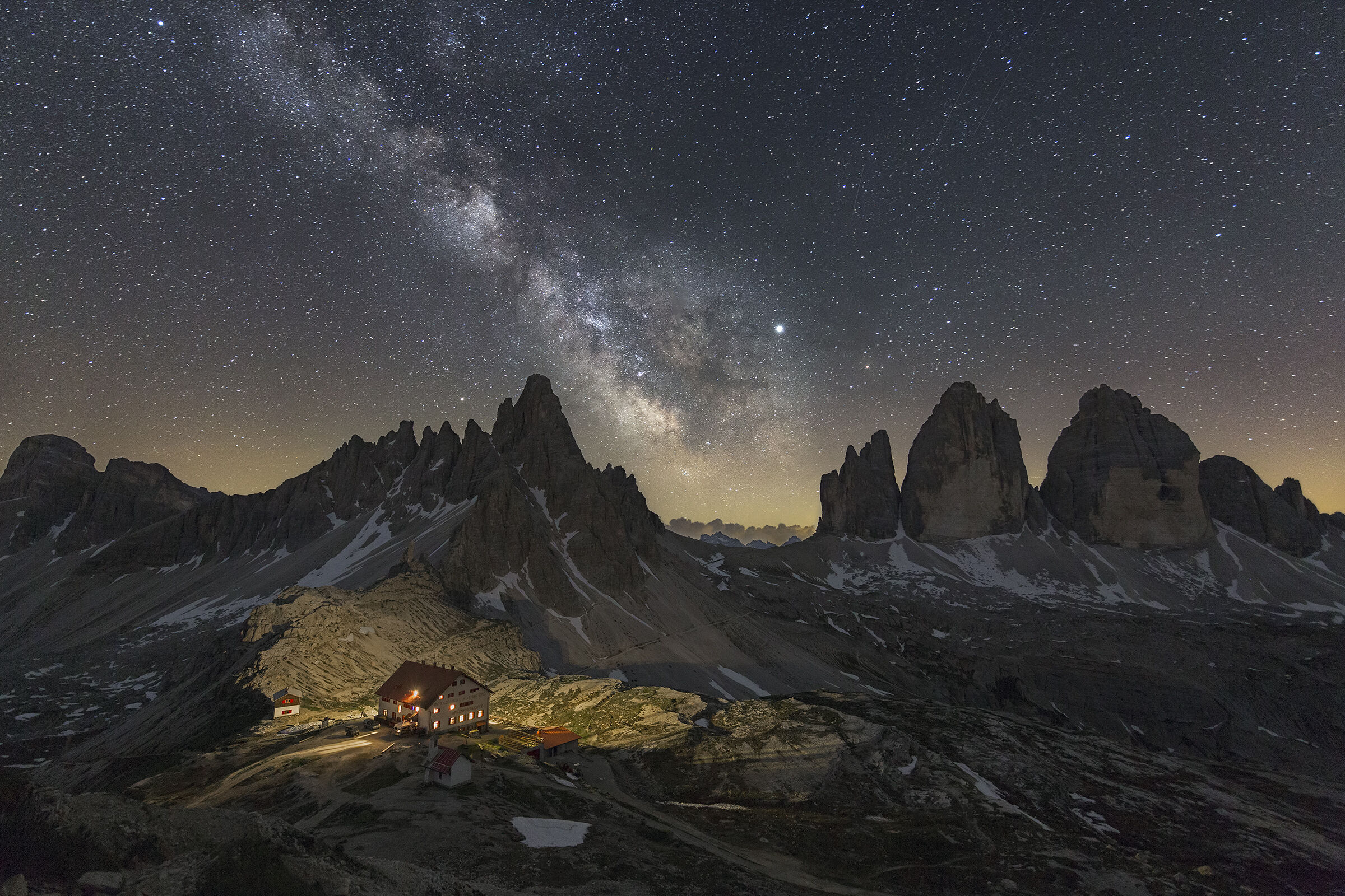 Three Peaks, Milky Way and Paterno