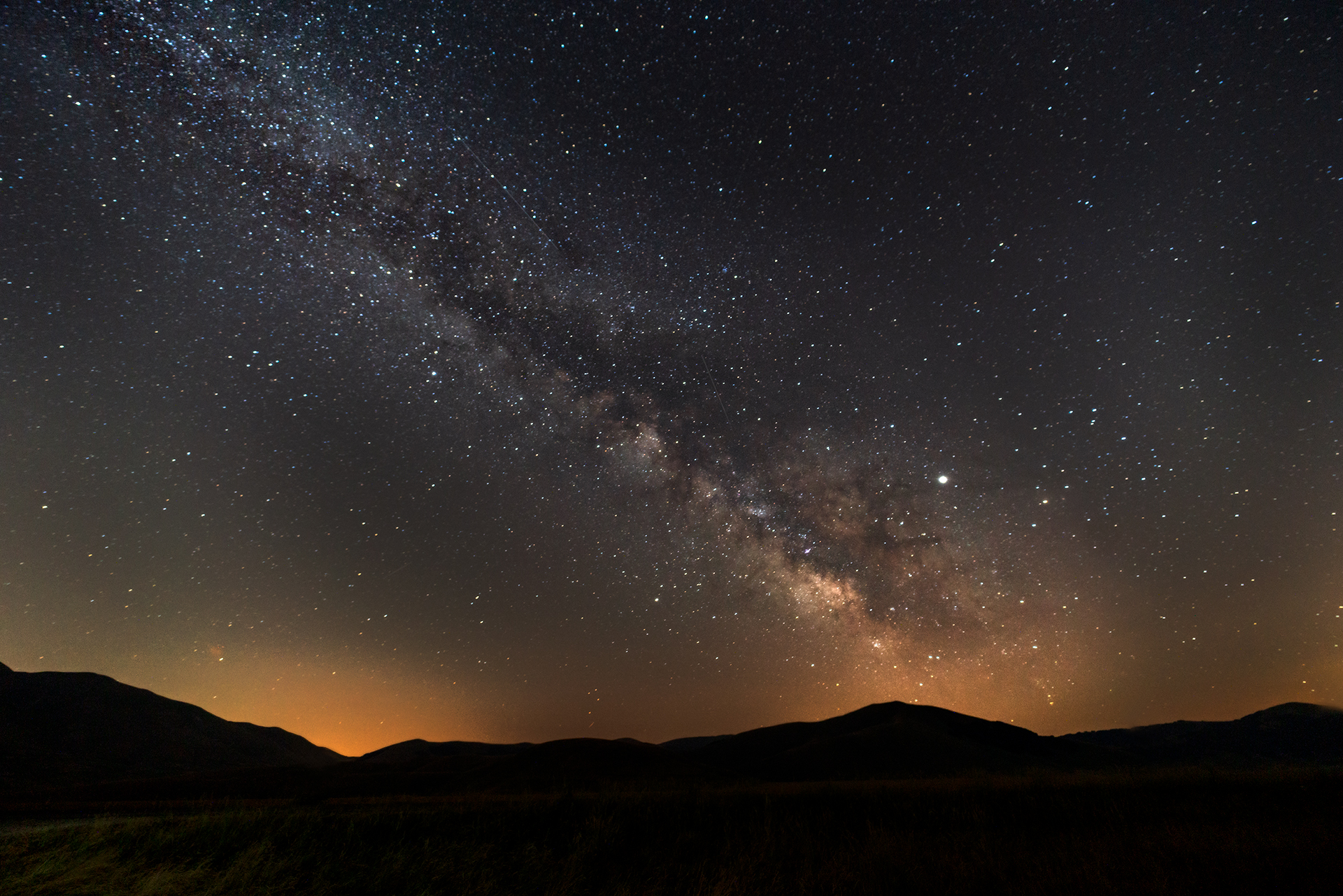 Via lattea a Castelluccio