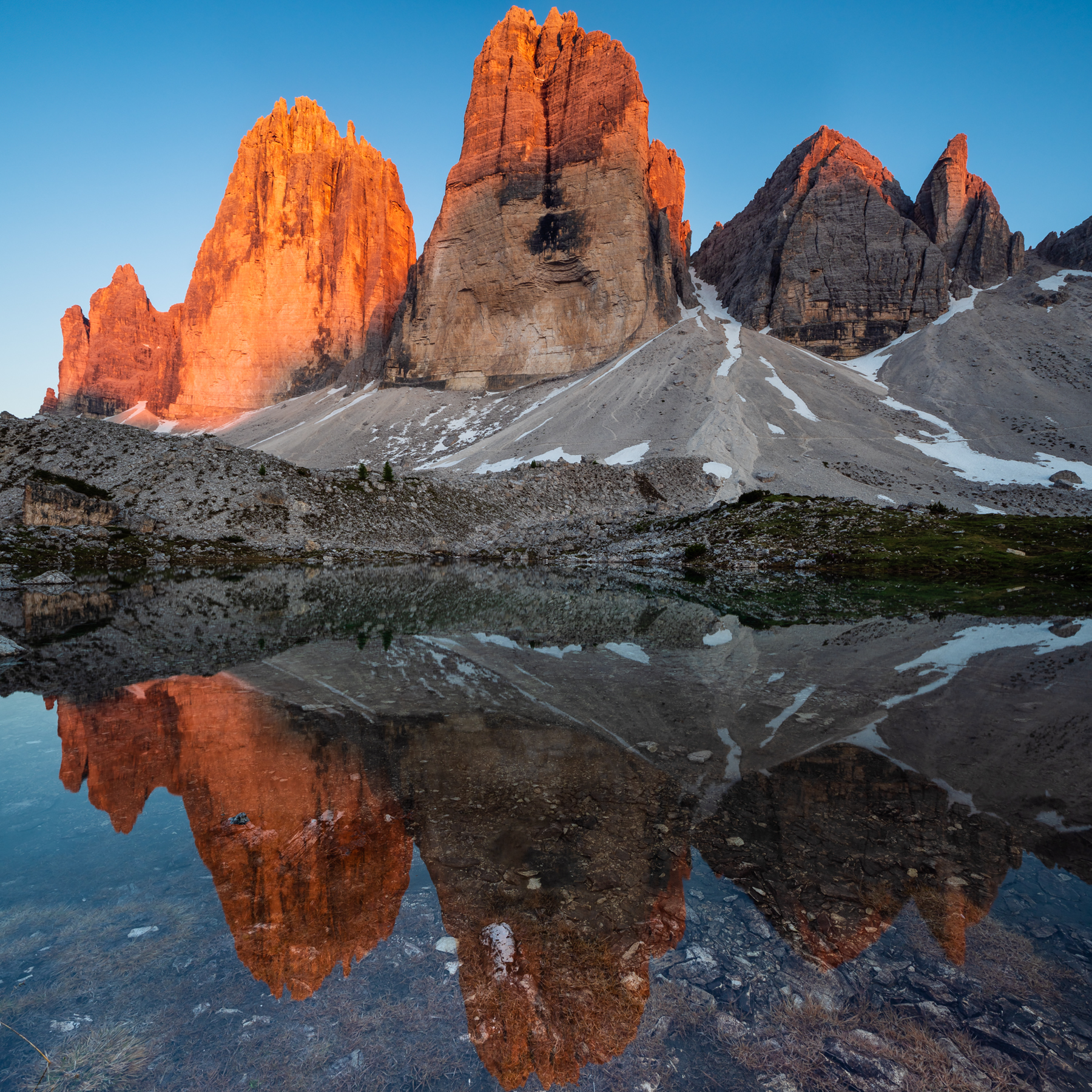 Sunset over the Three Peaks