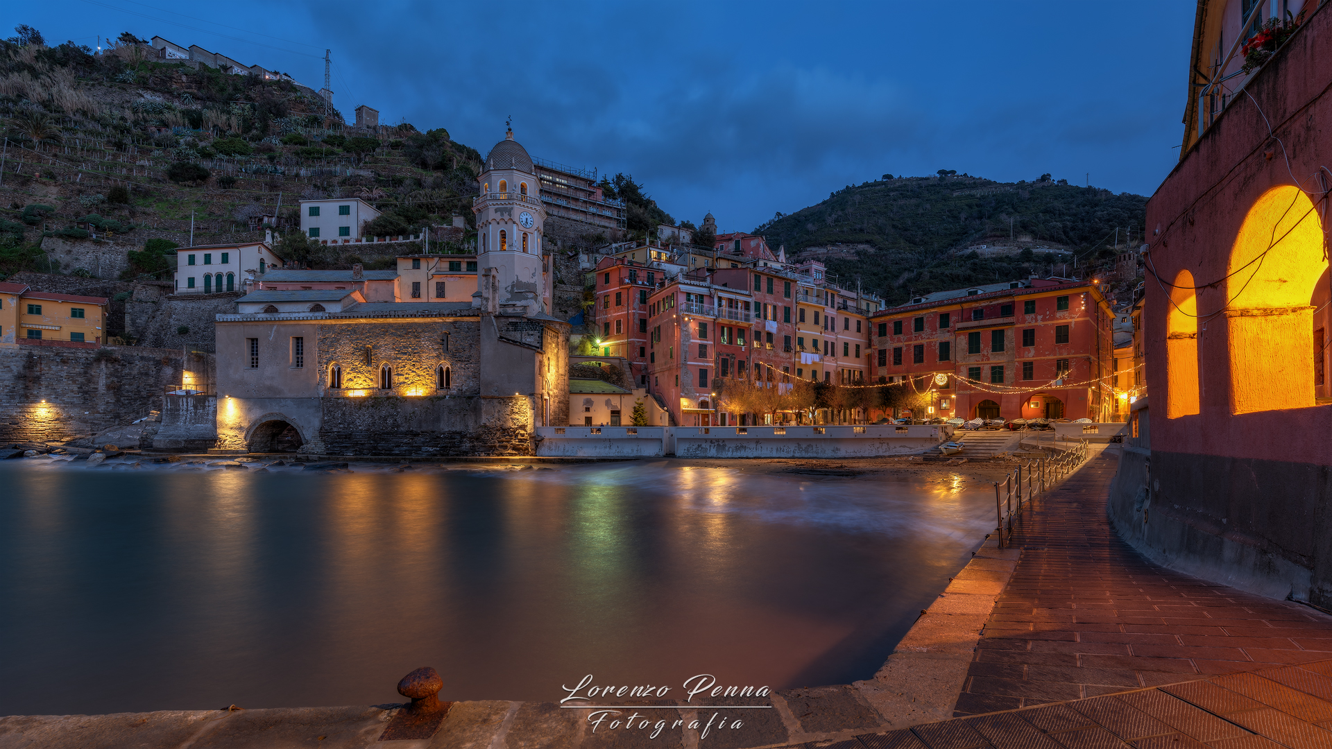 Vernazza at blue time