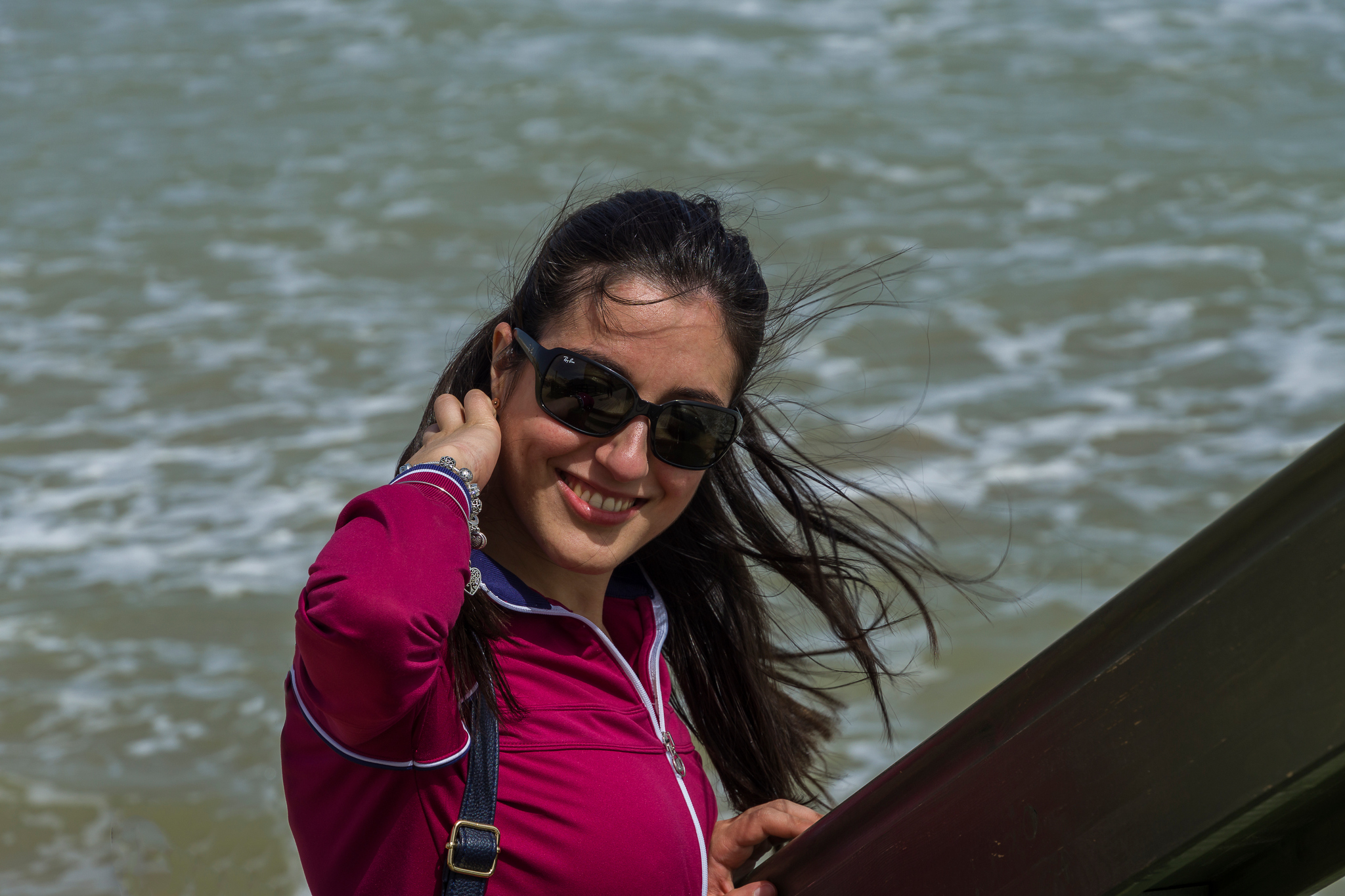 hair in the wind....