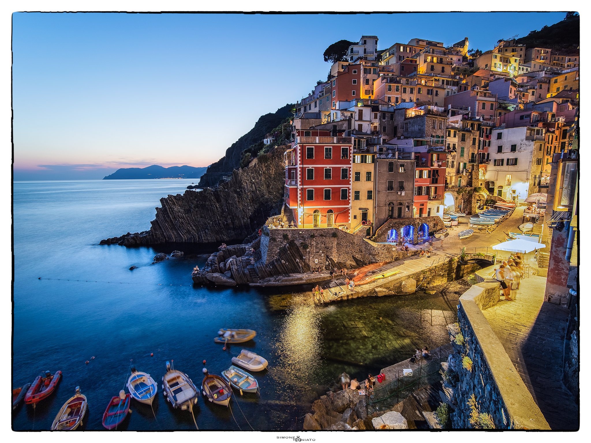 Riomaggiore al tramonto