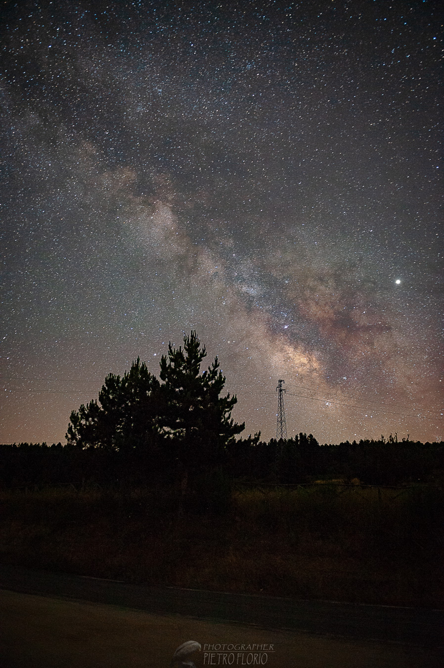 via lattea sul lago Cecita